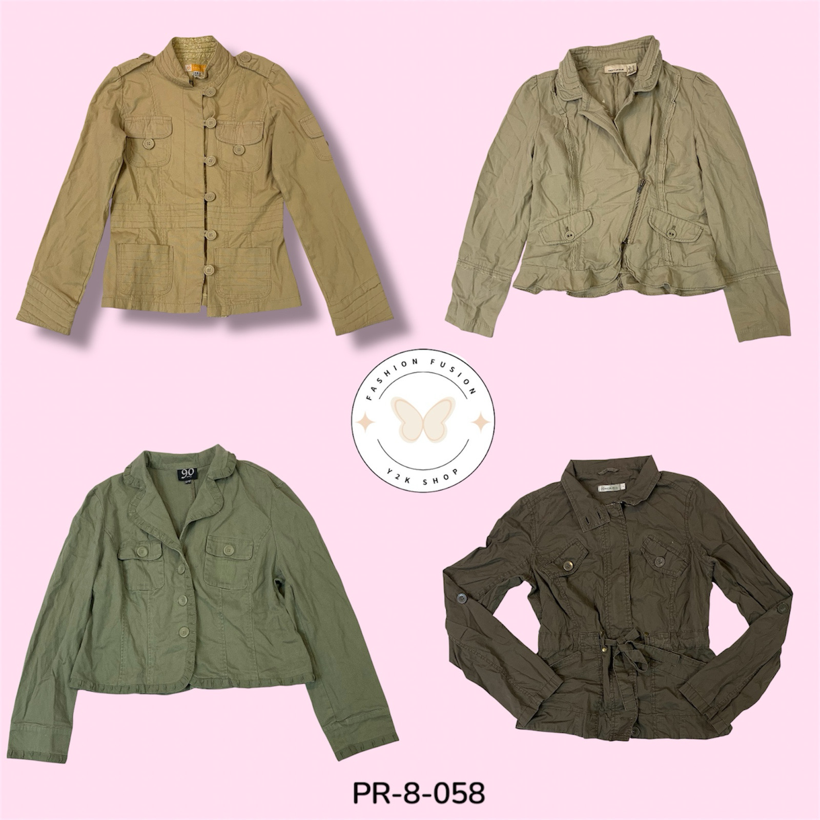 Fast Fashion Cotton Jacket – Affordable Street Style (PR-8-058)