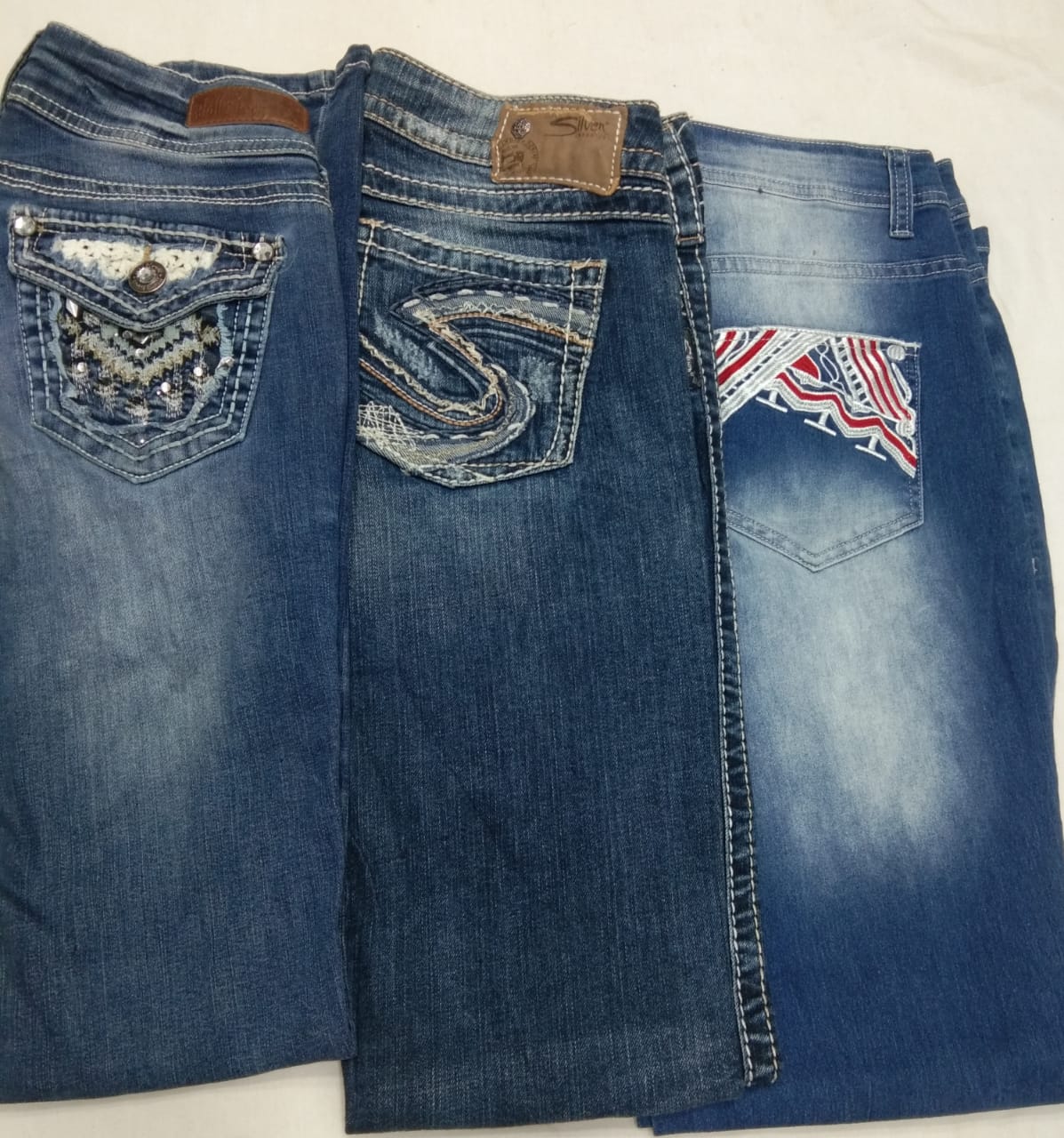 Jeans de campana para mujer CR4741 Y2K