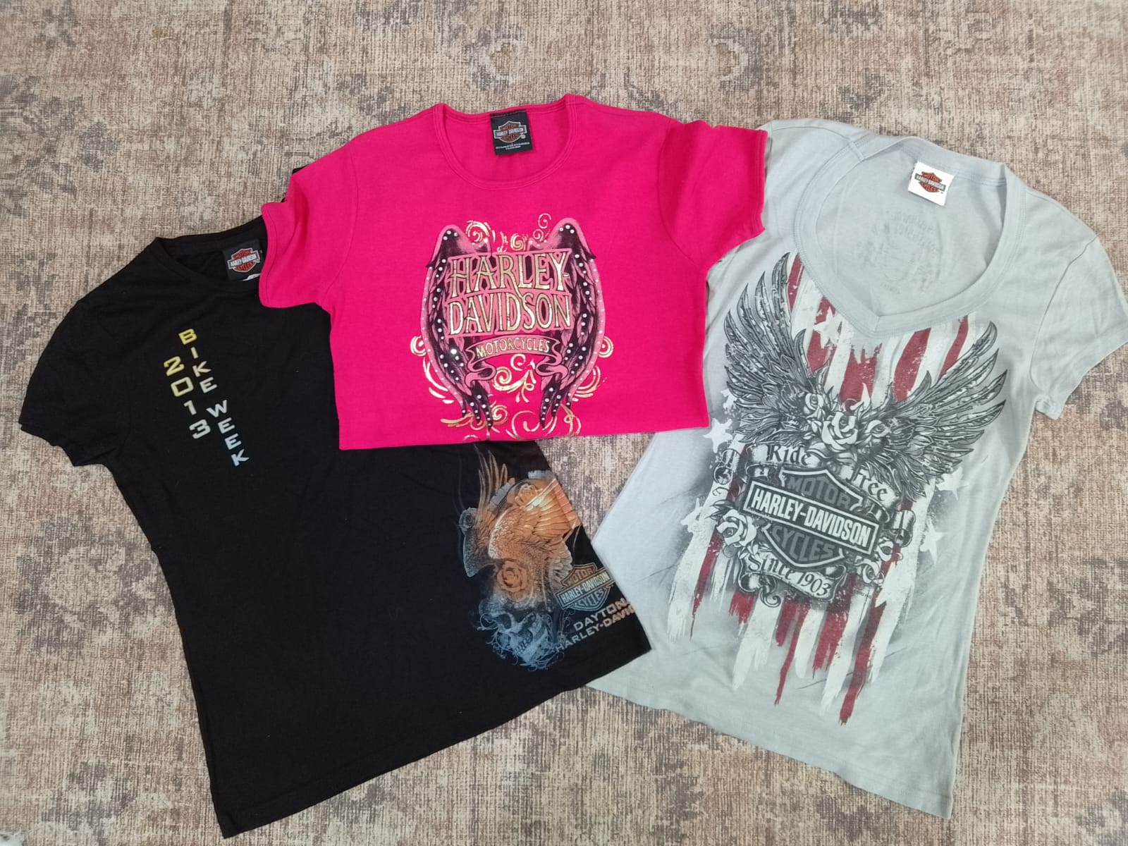 CR4742 ヴィンテージ ハーレー デイビッドソン ベビー ティーシャツ