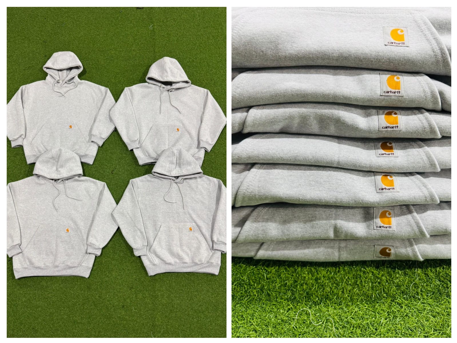 Rework style grey carhartt hoodies