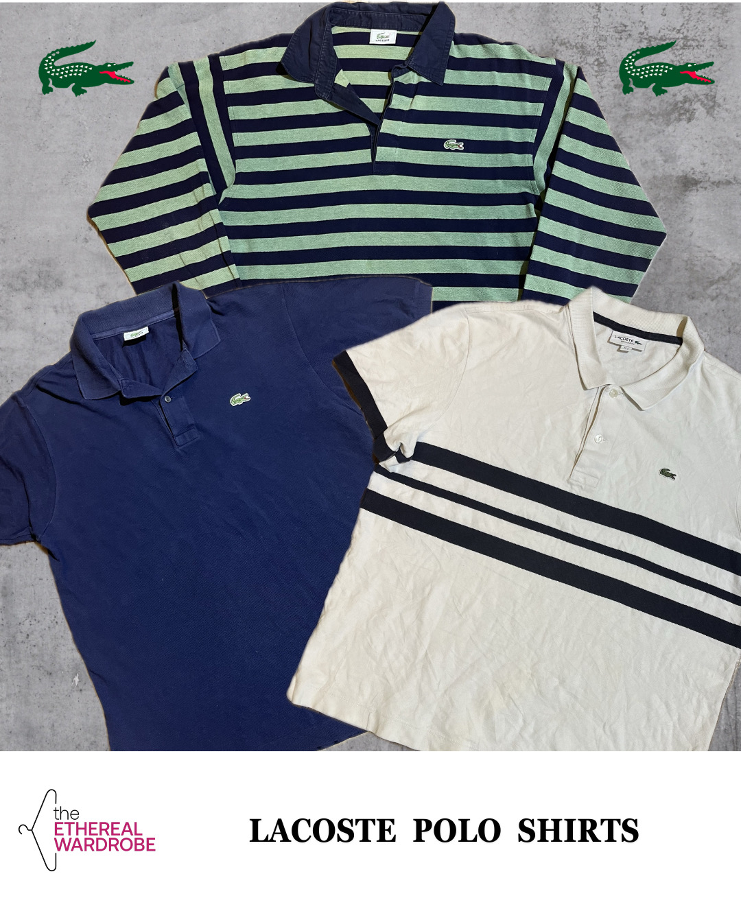 Lacoste Polo Shirts 10pcs (RN: 1243)