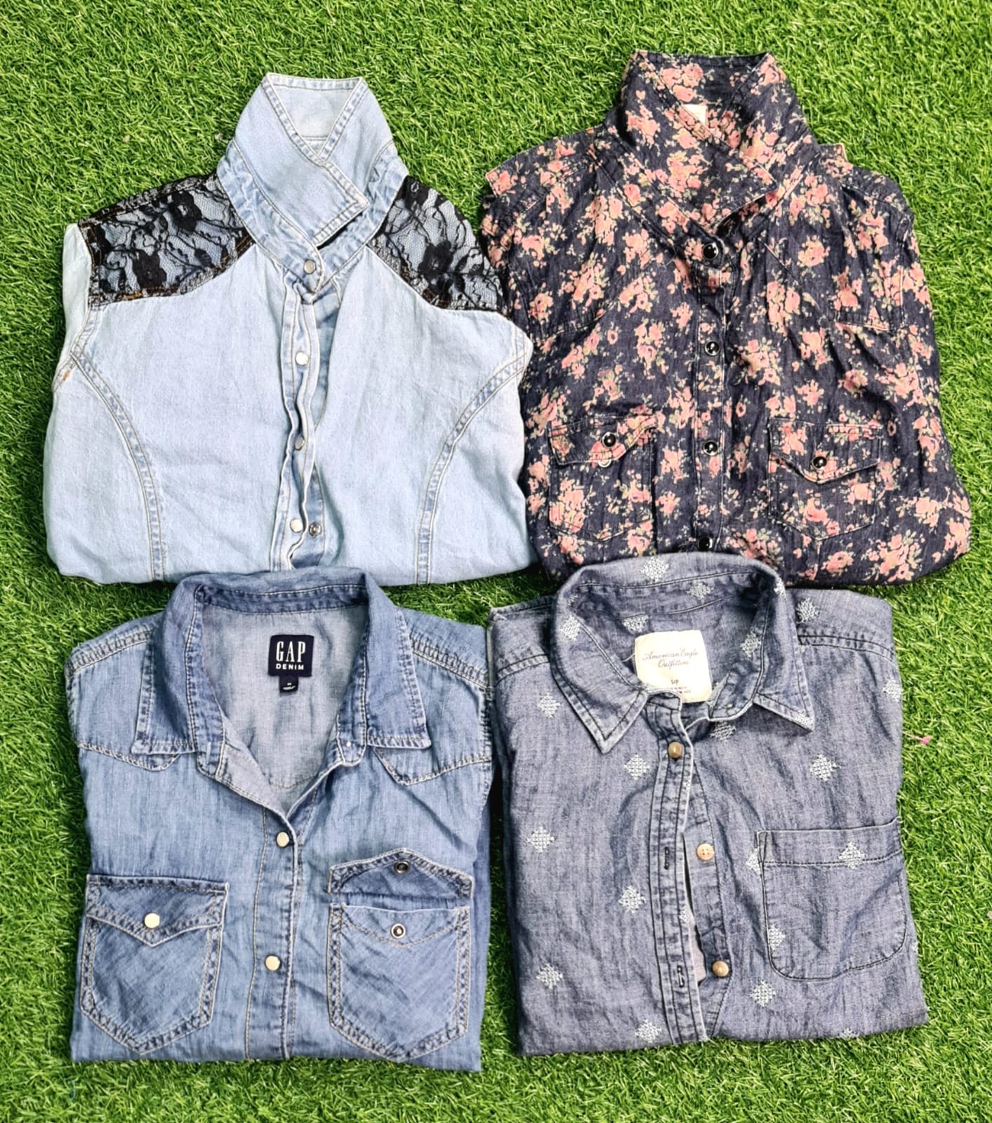 Chemise en denim pour femmes