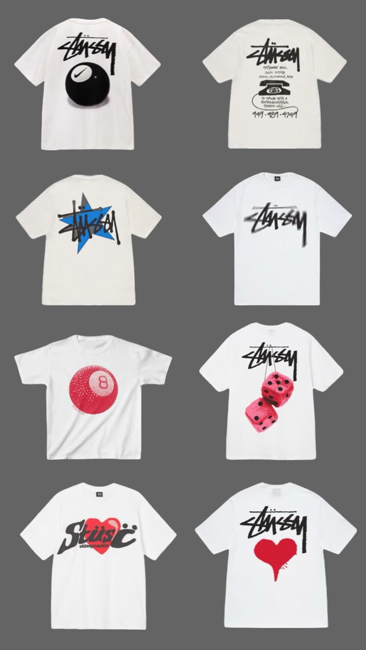 Rework style stussy T shirts