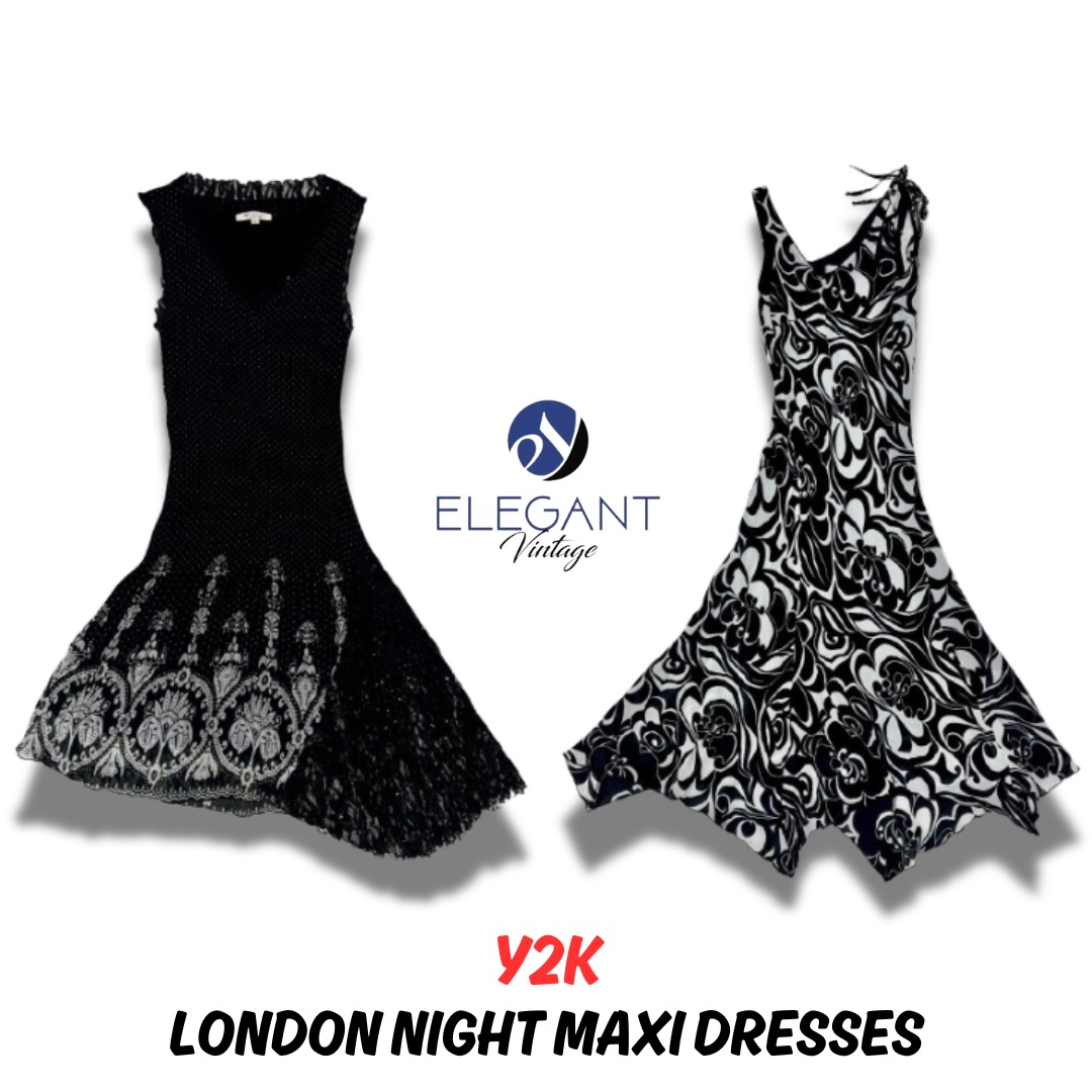 Y2K London Night Maxi Dresses - EV0125