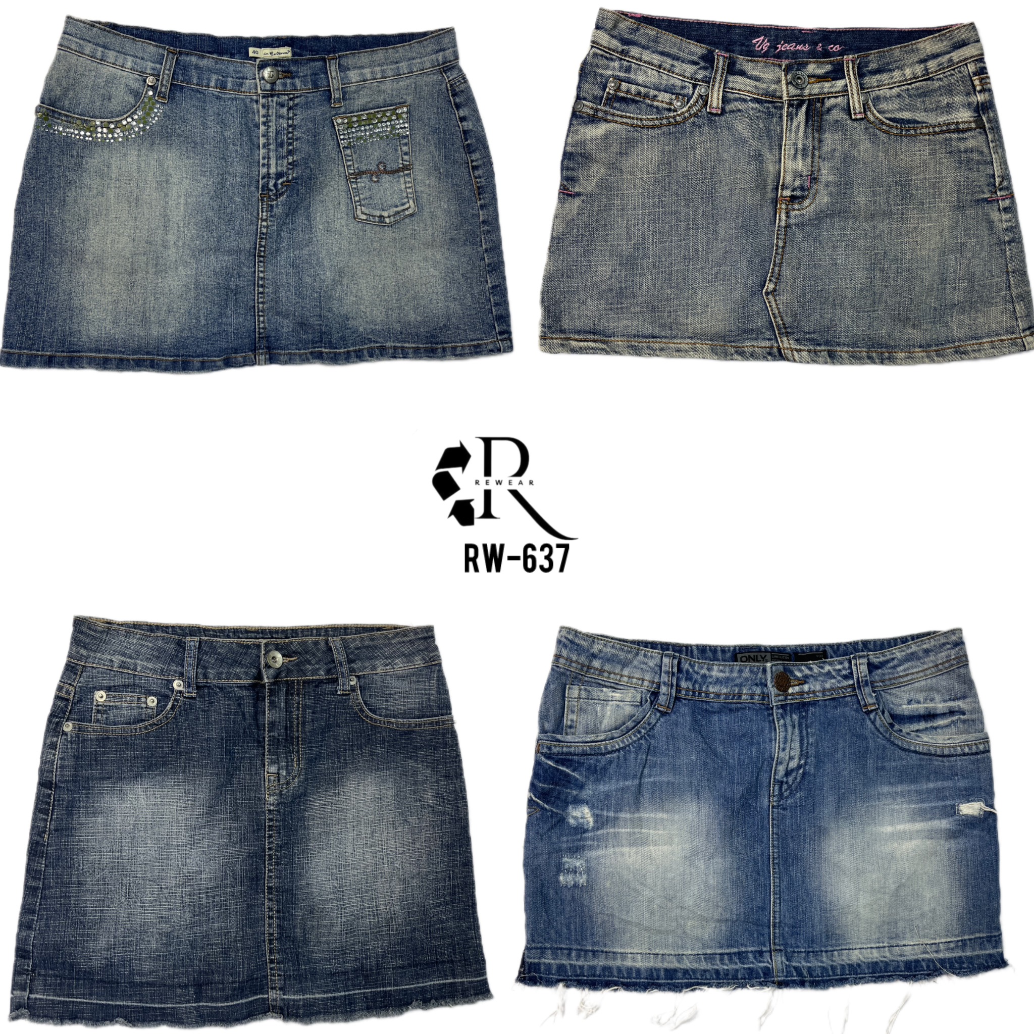Y2K Britney Era Denim Mini Skirts(RW-637)