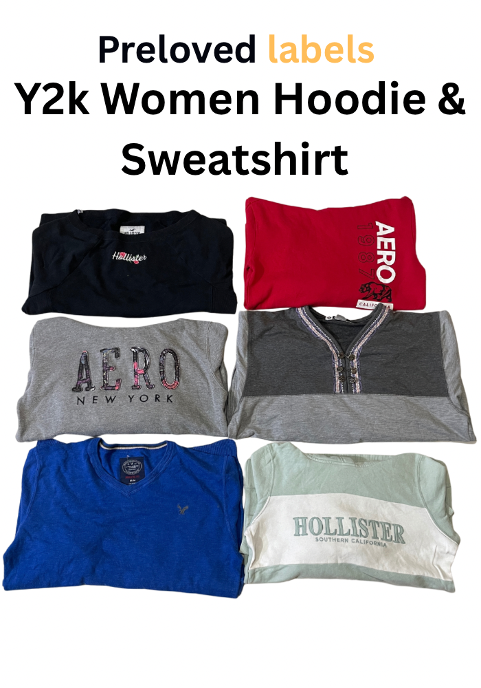 Y2K Branded Women’s Hoodie & Sweatshirt Bundle – ( Wcv: 355 )