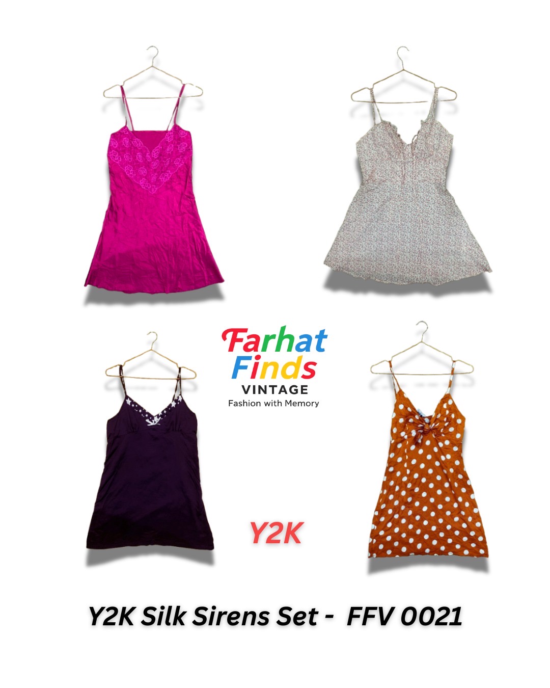 Y2K Silk Camis Set - FFV 0021