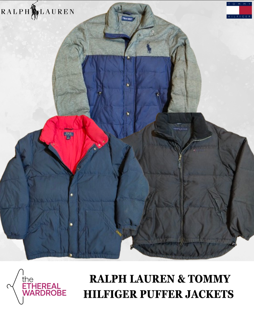 Ralph Lauren and Tommy Hilfiger Puffer Jackets (RN#1238)