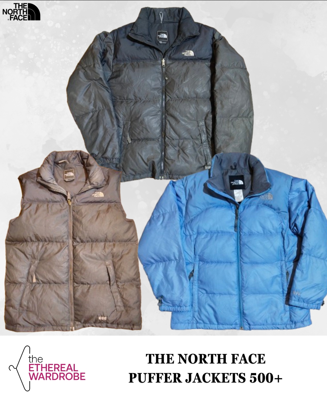 The North Face Puffer Jackets 500 to 650  (RN#1255)