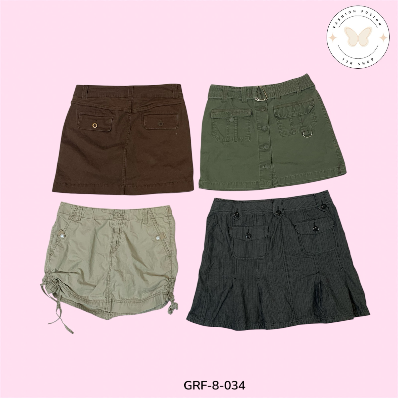 Y2K Mixed Print Mini Skirt | Retro 2000s Clubwear Aesthetic (GRF-8-034)