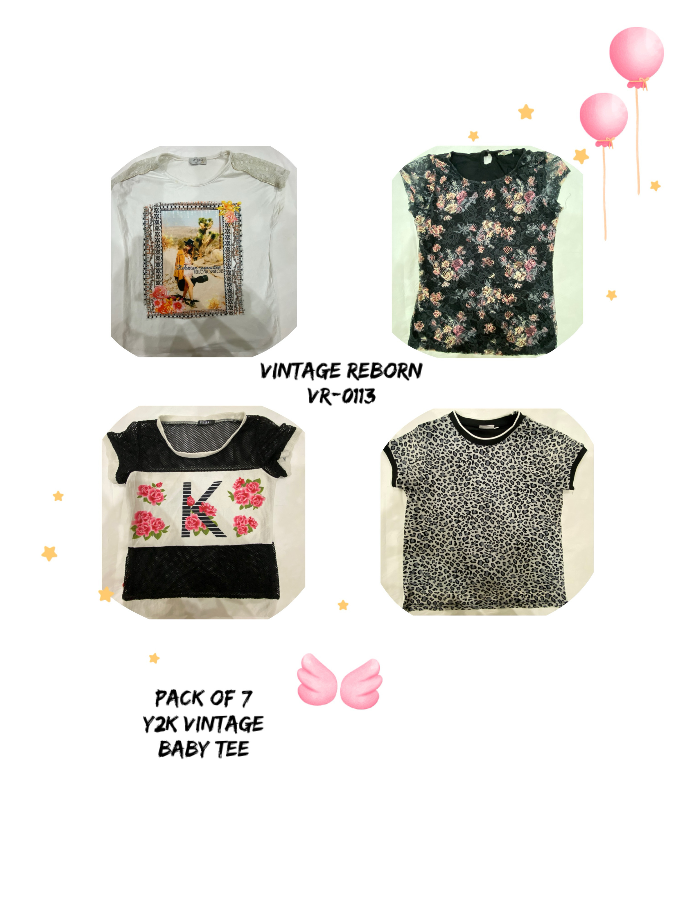 Y2KベビーTシャツ - 究極のスローバックコレクション (VR-0113)