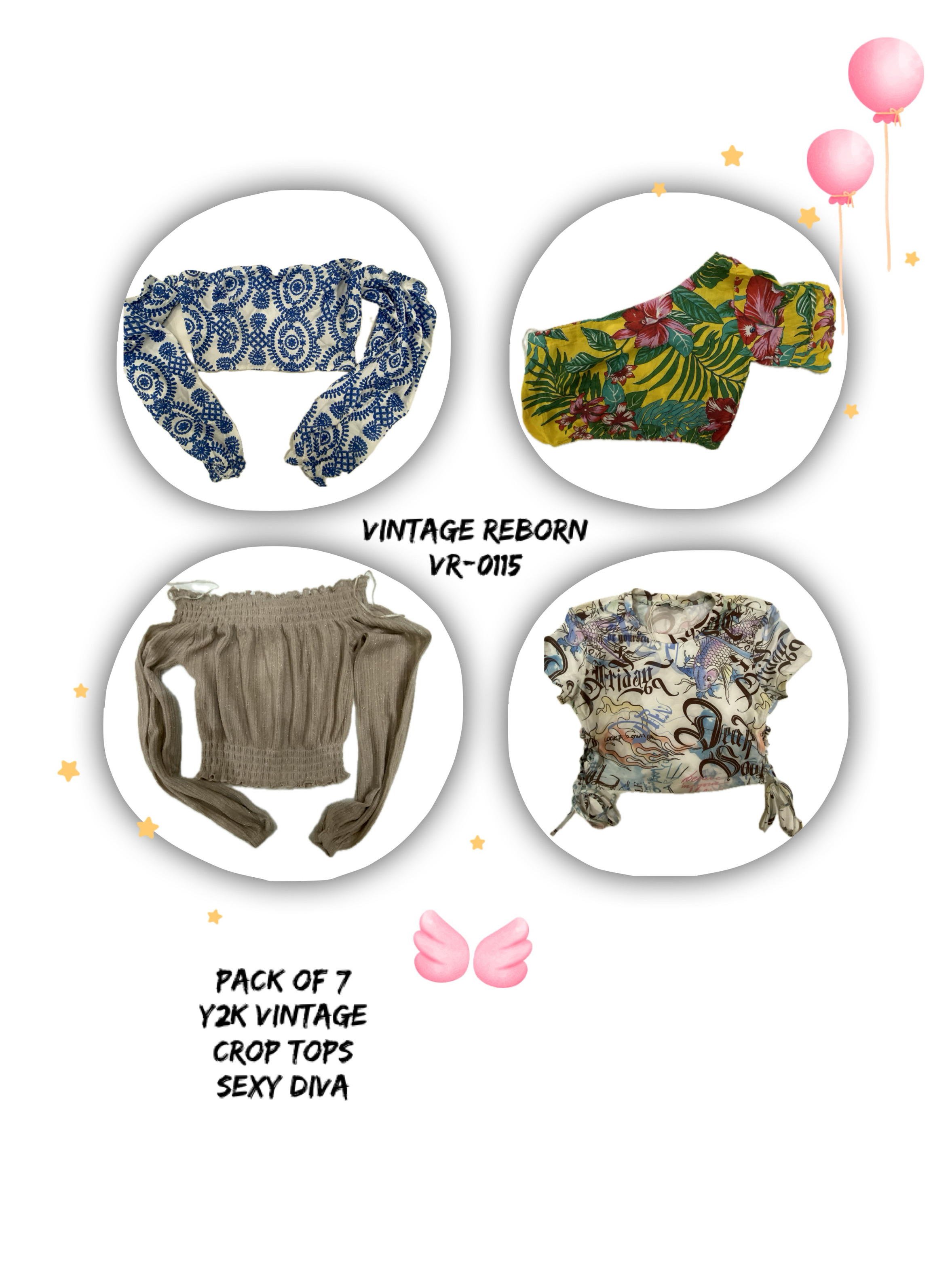 Sexy Diva Y2K Crop Tops Collection (Vr-0115)