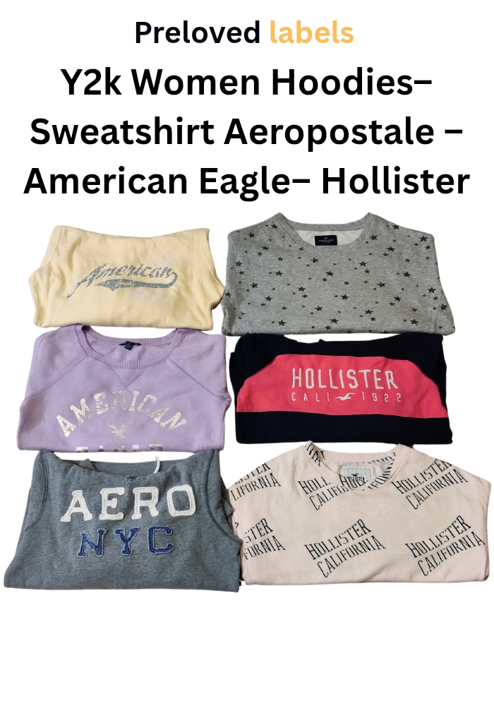 Y2K女性用フーディー＆スウェットシャツ - Aeropostale、Hollister、American Eagle、Bundle - (WCV: 363)