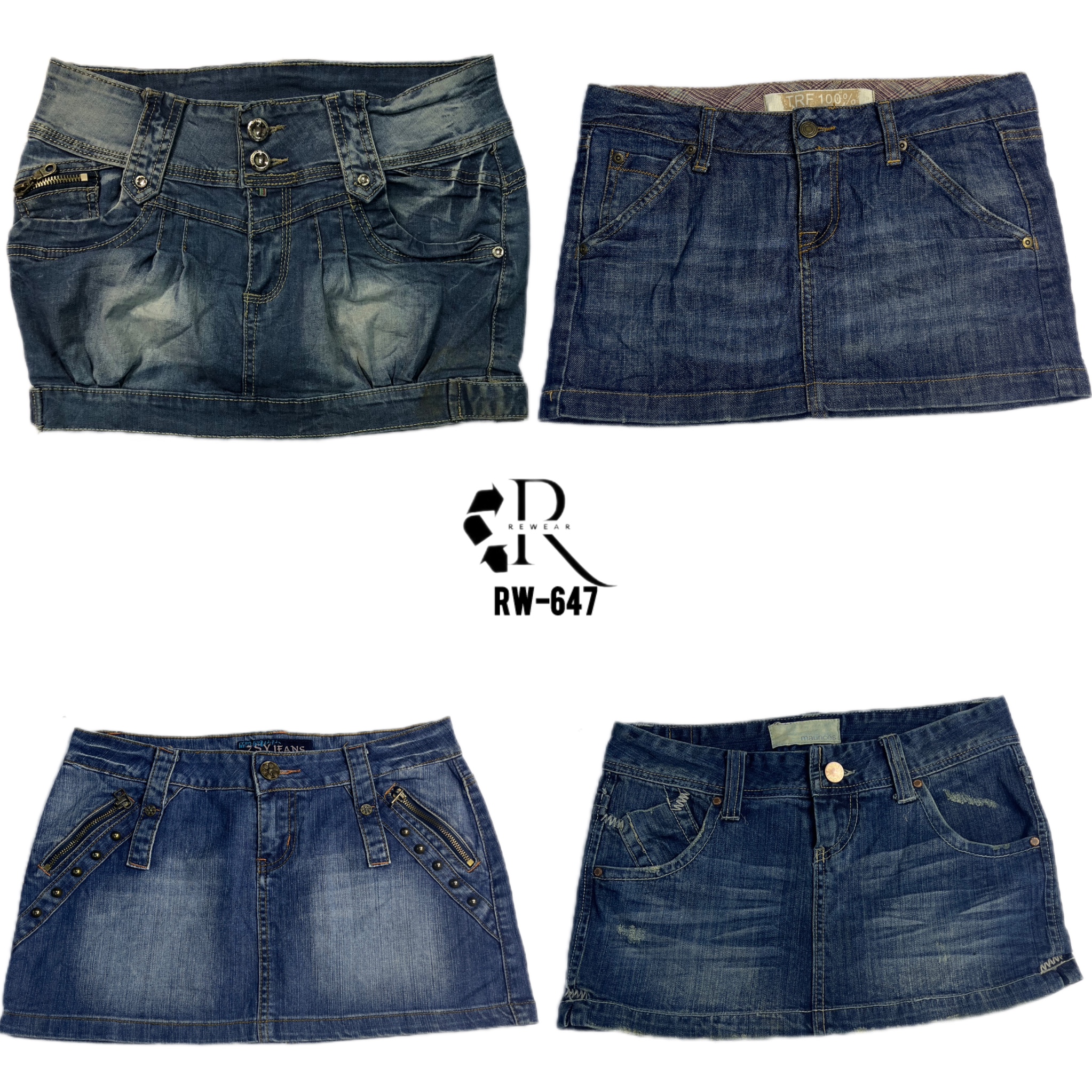 Gonna Mini in Denim Y2K IT Girl (RW-647)