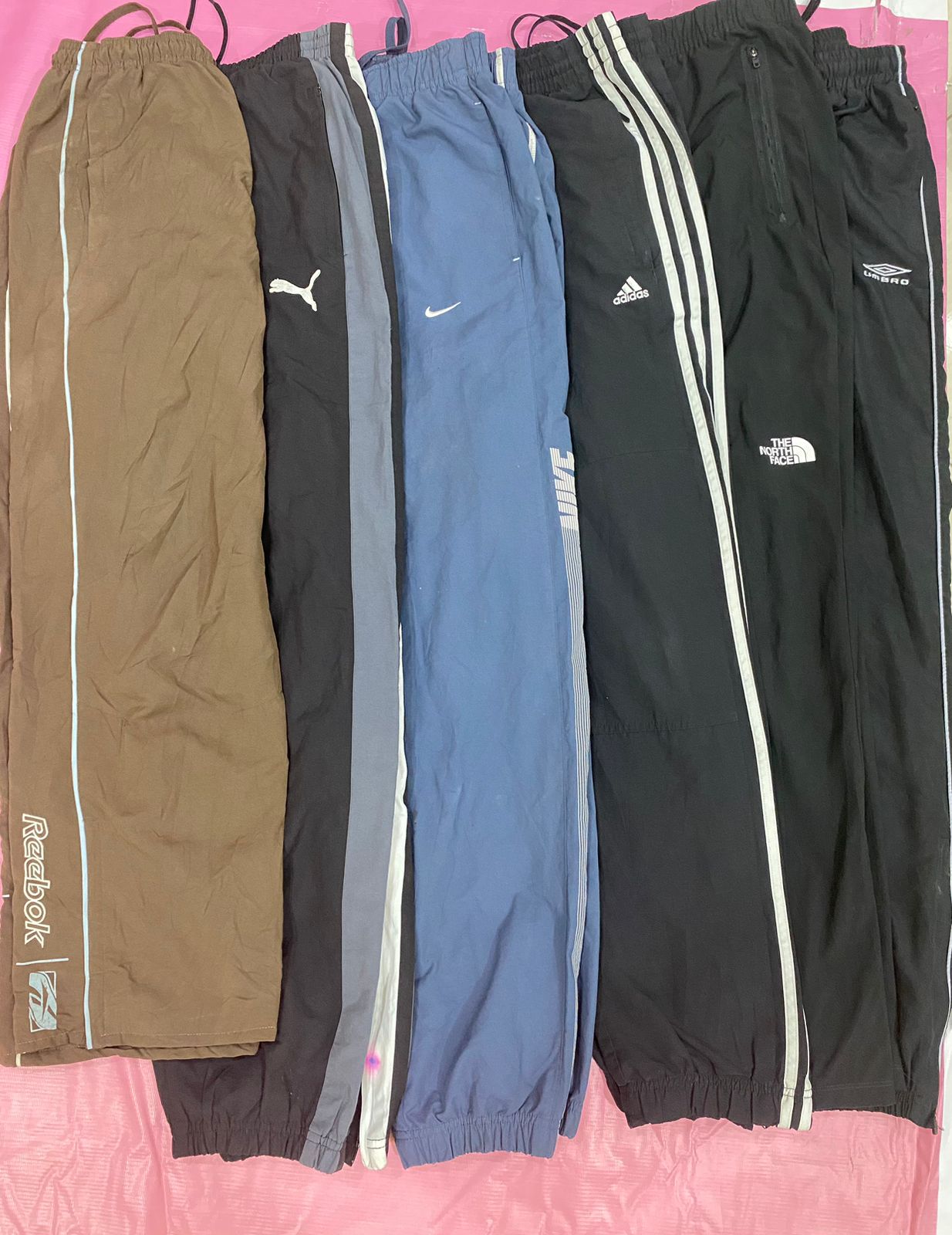 Branded Nylon Track Pants