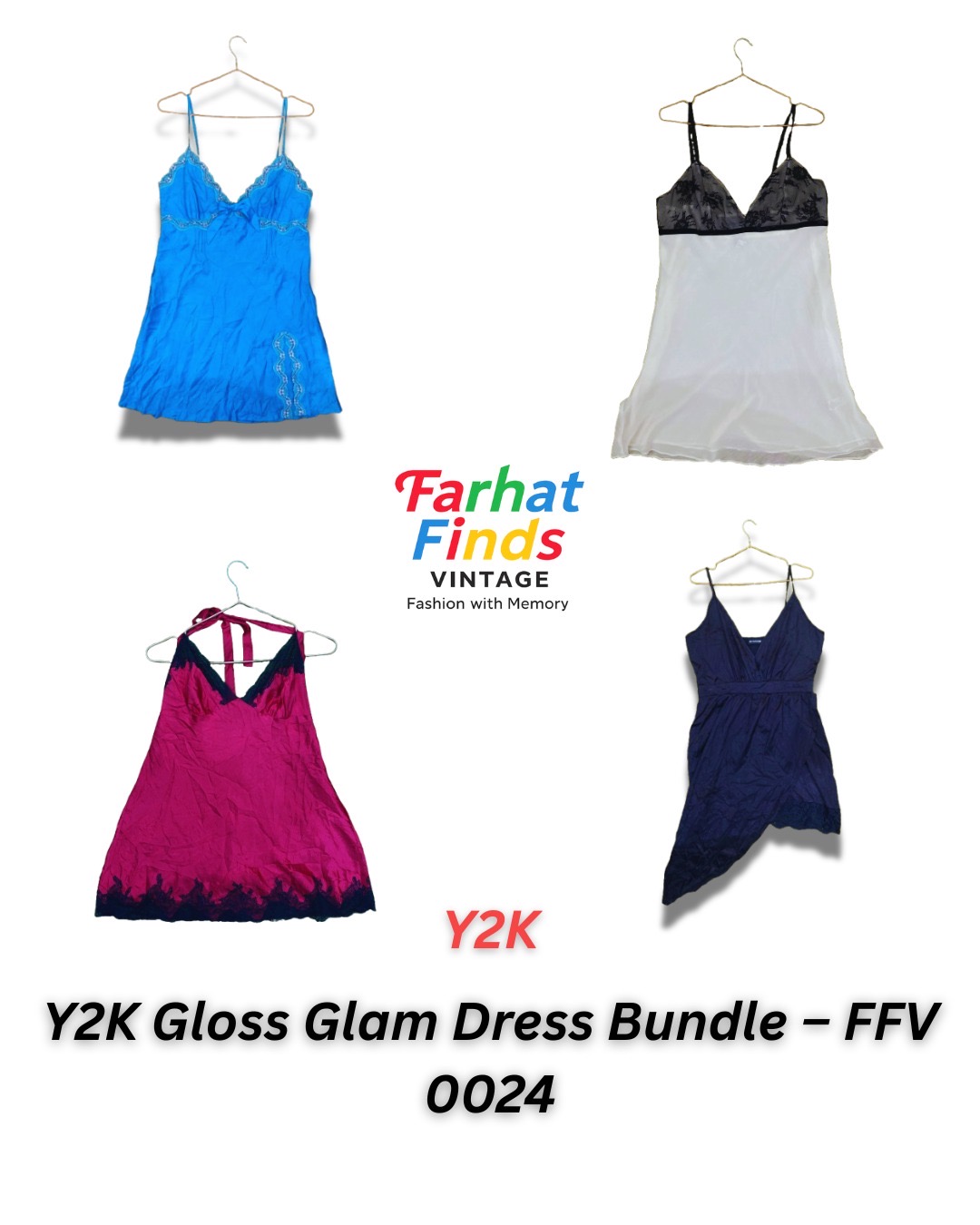Y2K Gloss Glam Kleid Bundle - FFV 0024