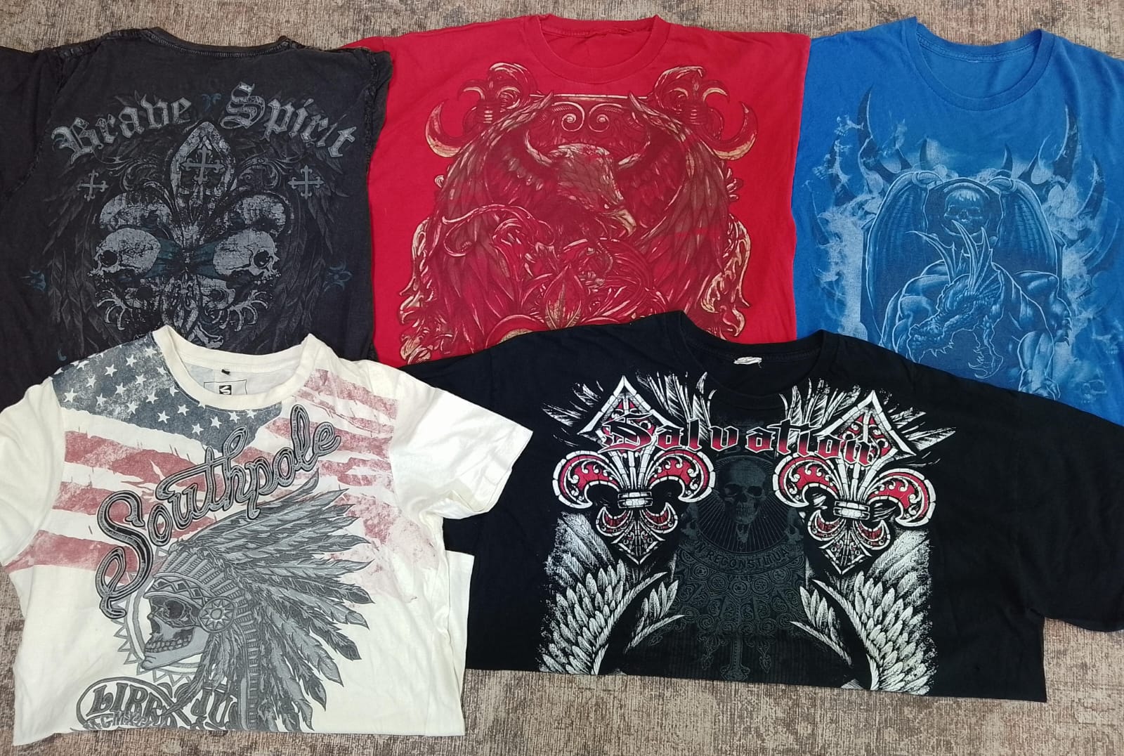 CR4810 VINTAGE SKULL T-SHIRT