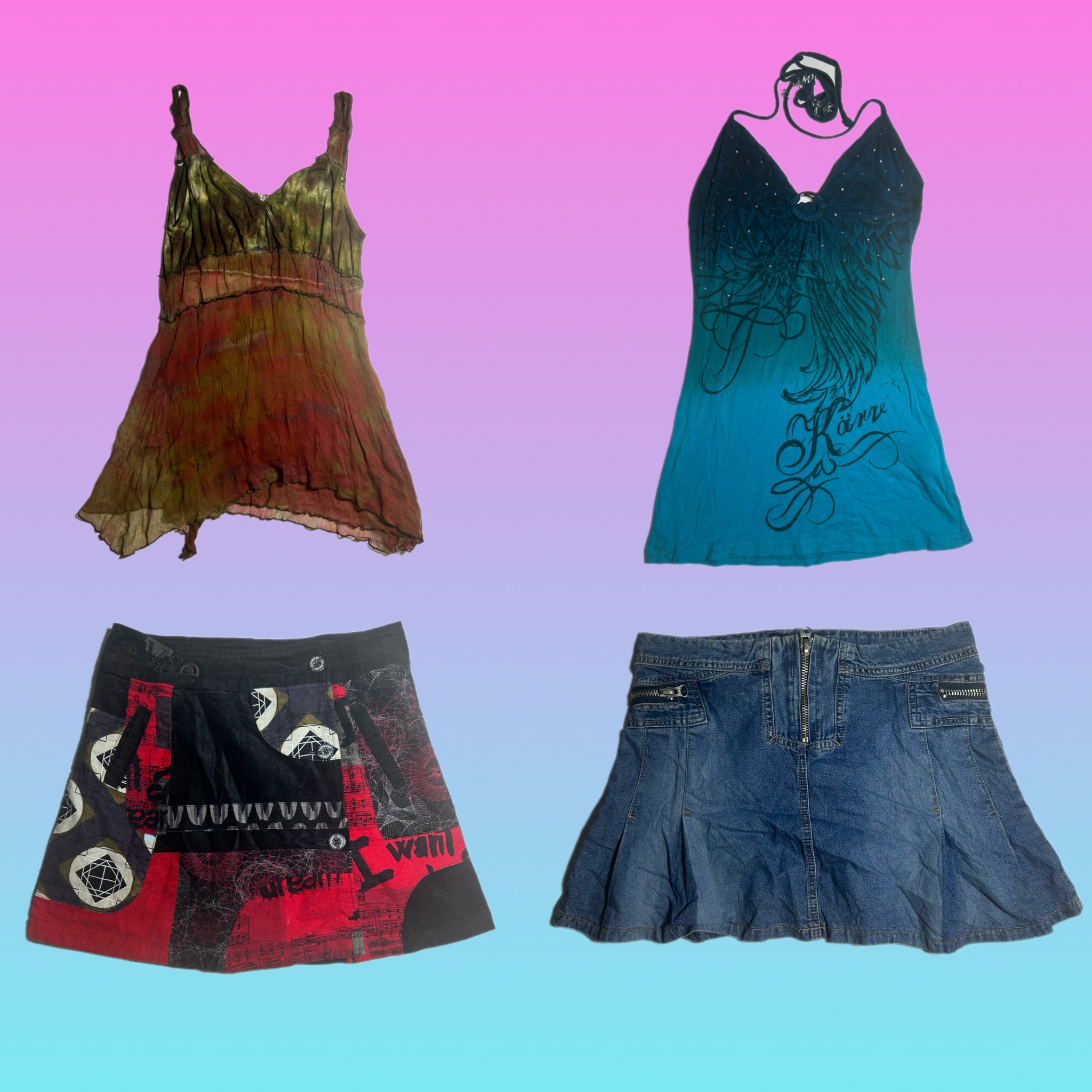 Y2k Unique Mix & Match Tops (TT 162)