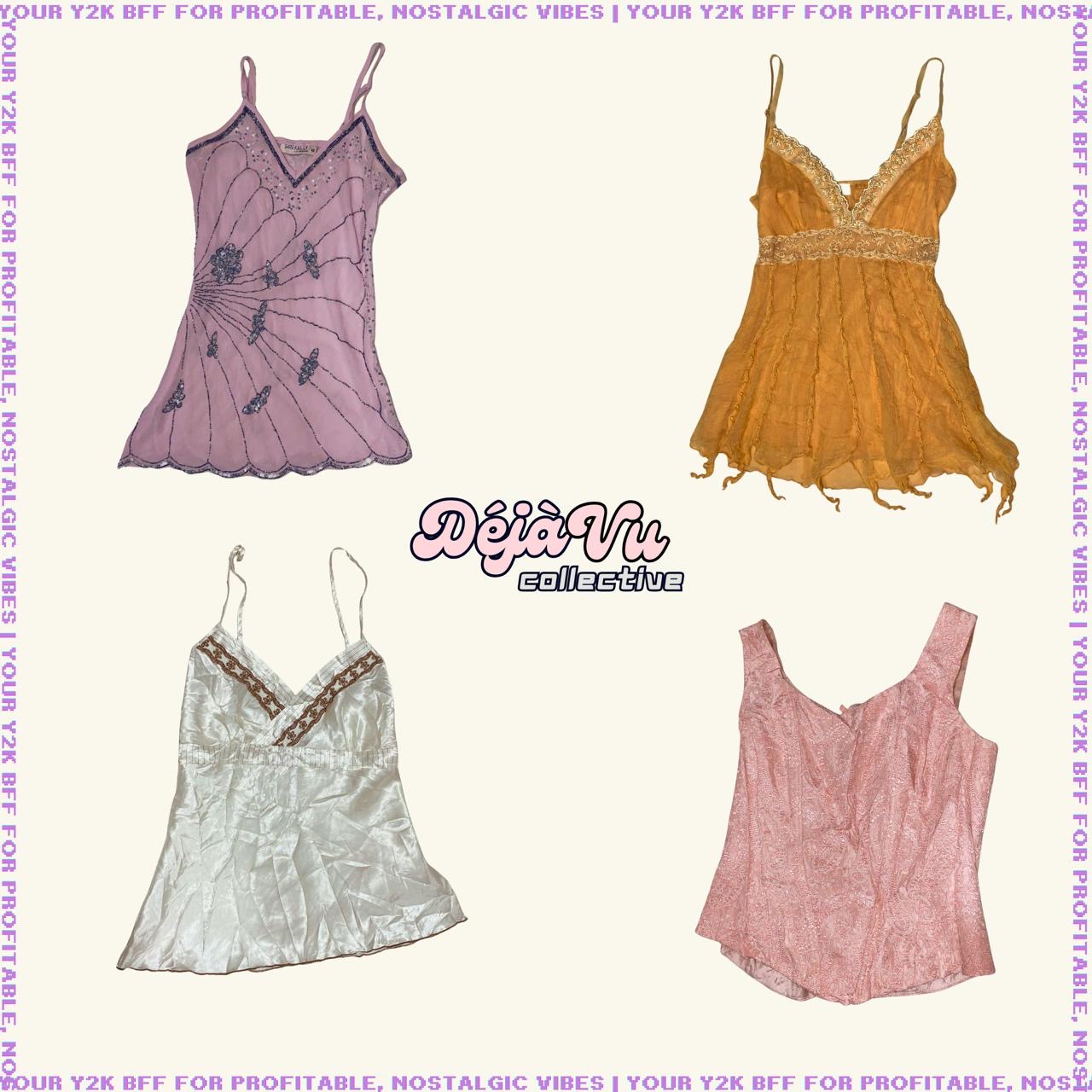 Y2K Fairycore Dreams Beaded Cami Tops (DVC#70)