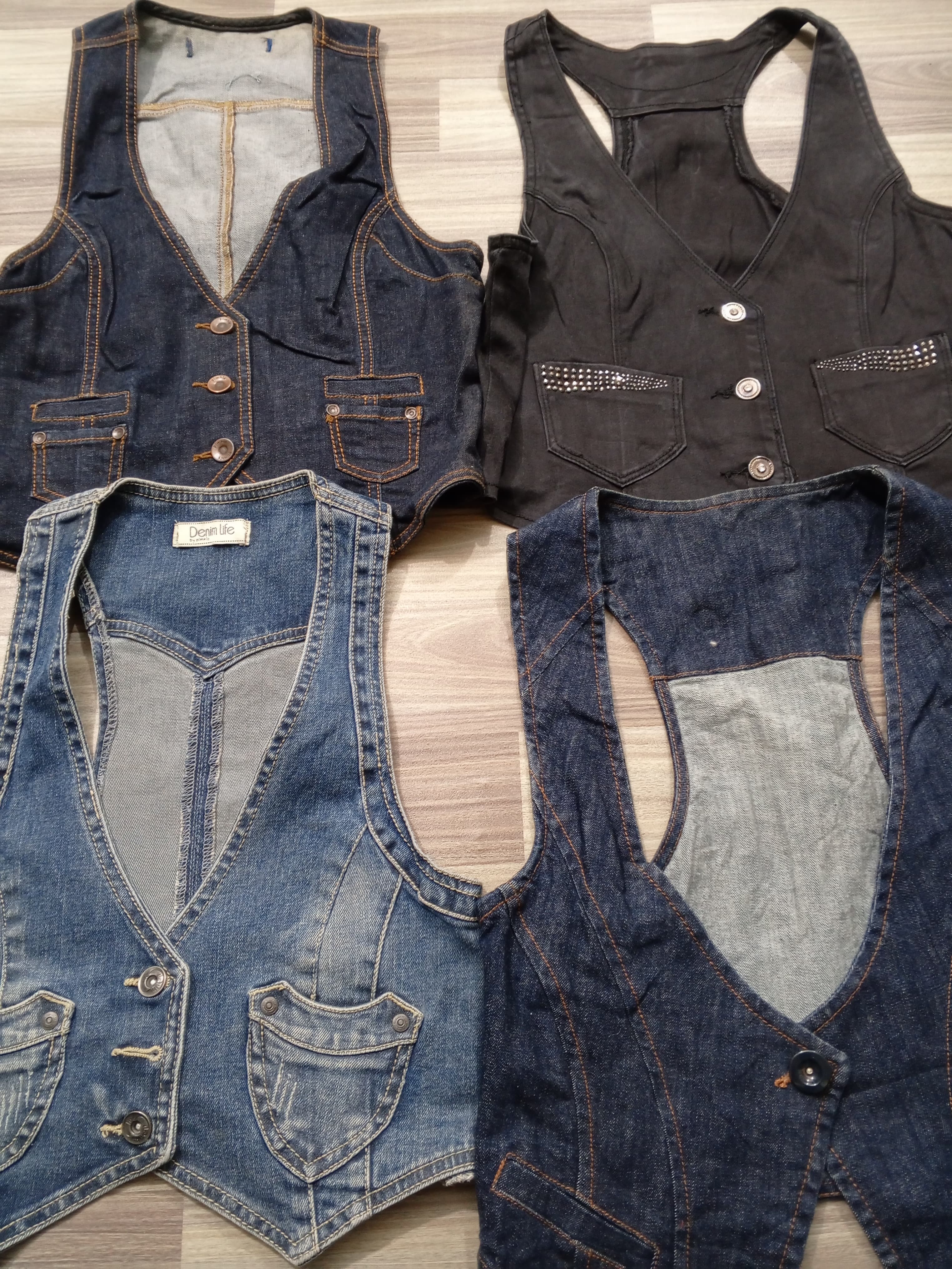 #111 Damen Y2K Denimwesten