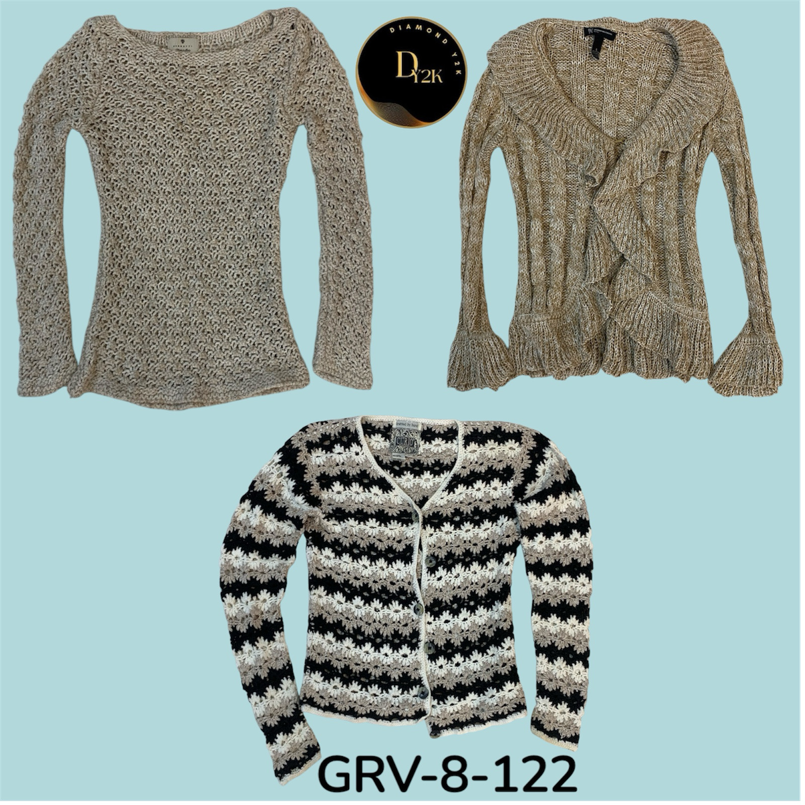 Cable knit sweater (GRV-8-122)