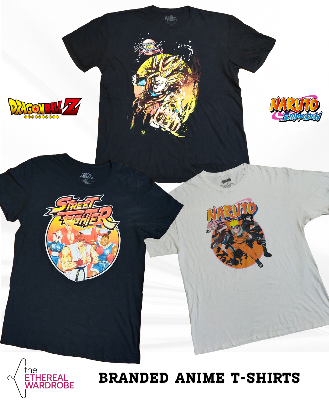 Anime T-shirts Bundle of 15 pcs (RN#1252)