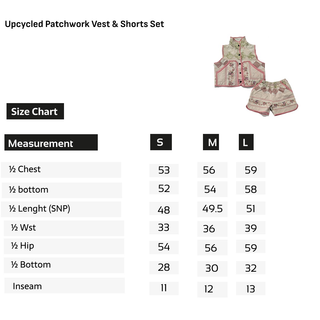 Vestito e Pantaloni Corti Patchwork Upcycled SS25