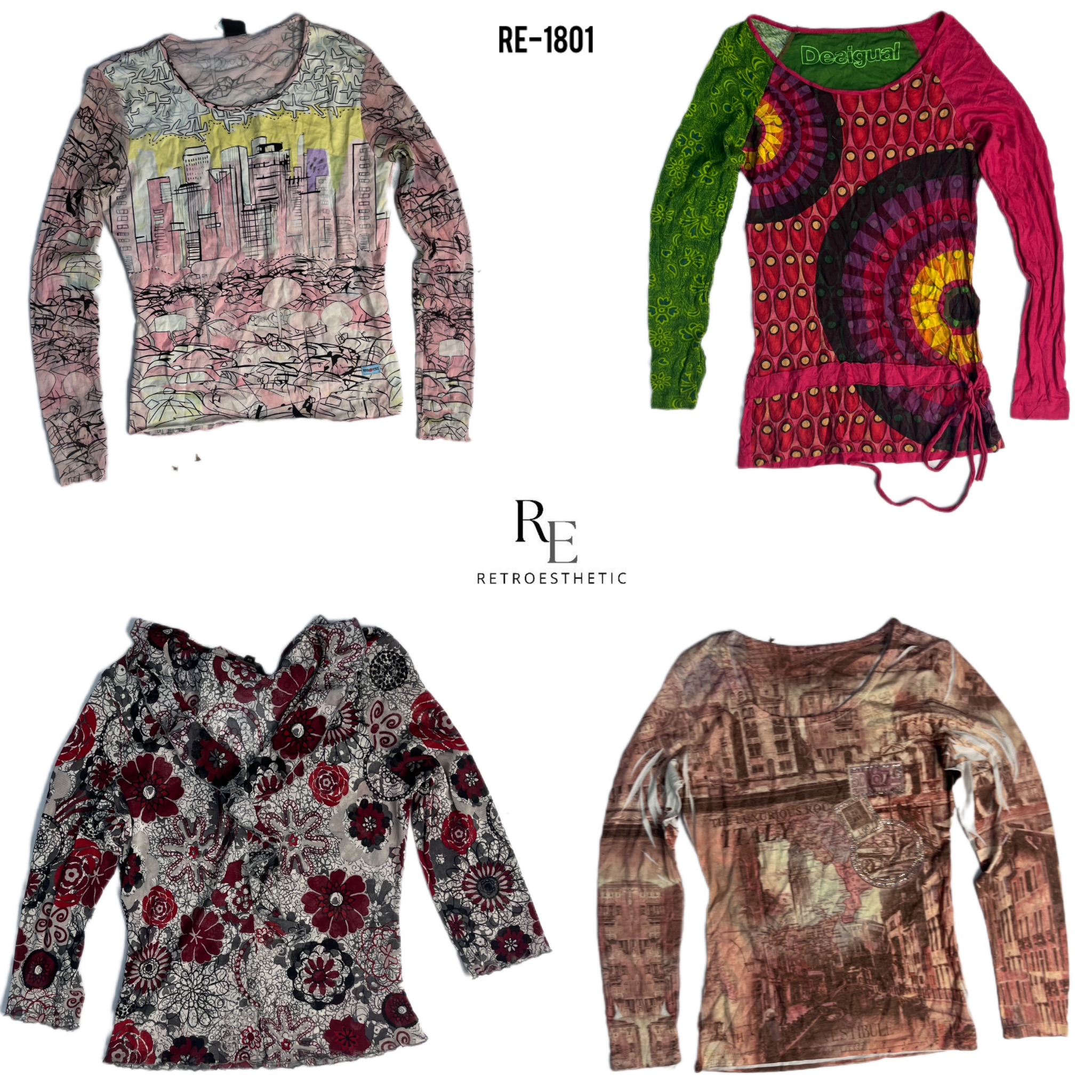 Y2K Soft Girl Full Sleeve Tops (RE-1801)
