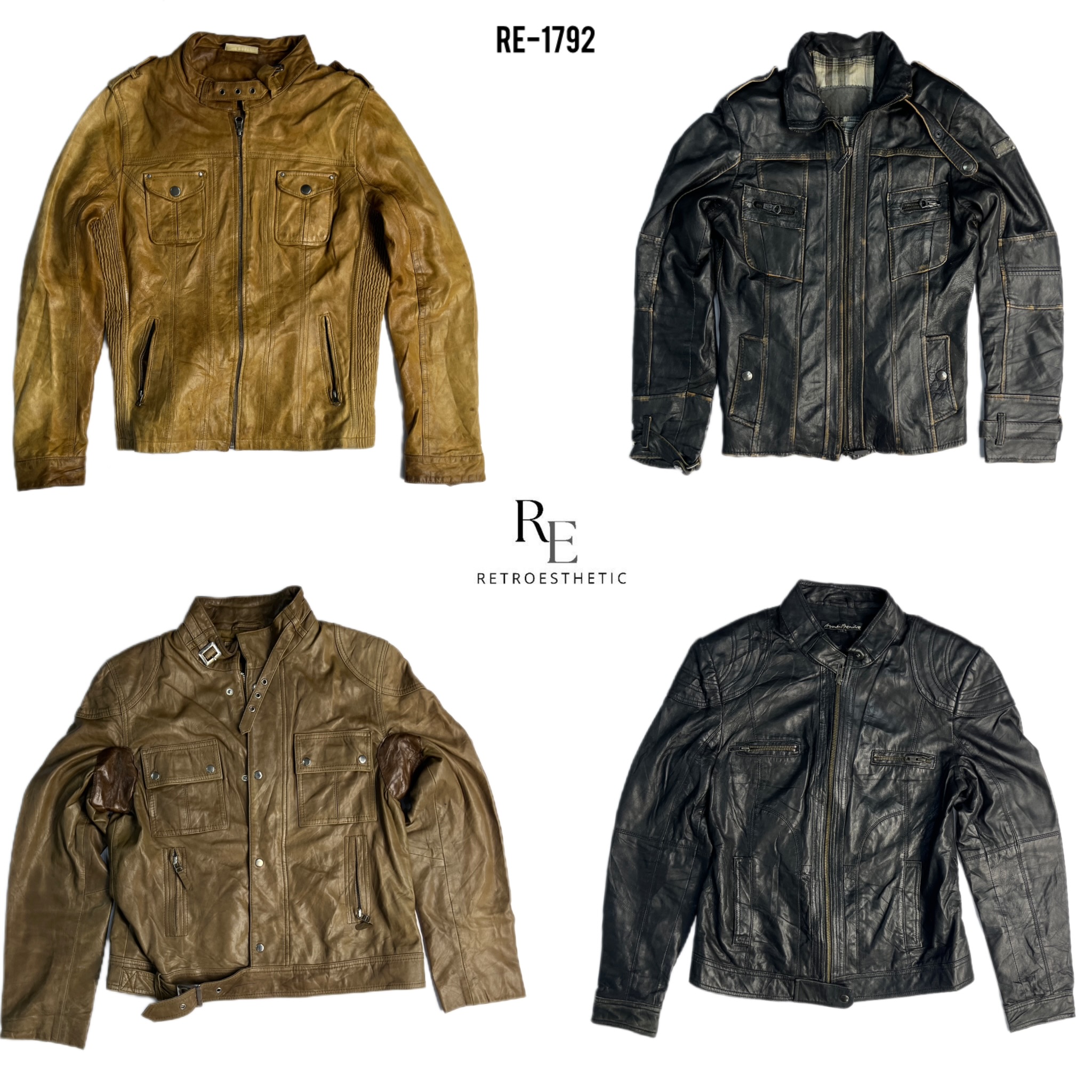 90’s/Y2k Cool Girl Biker Jackets (RE-1792)