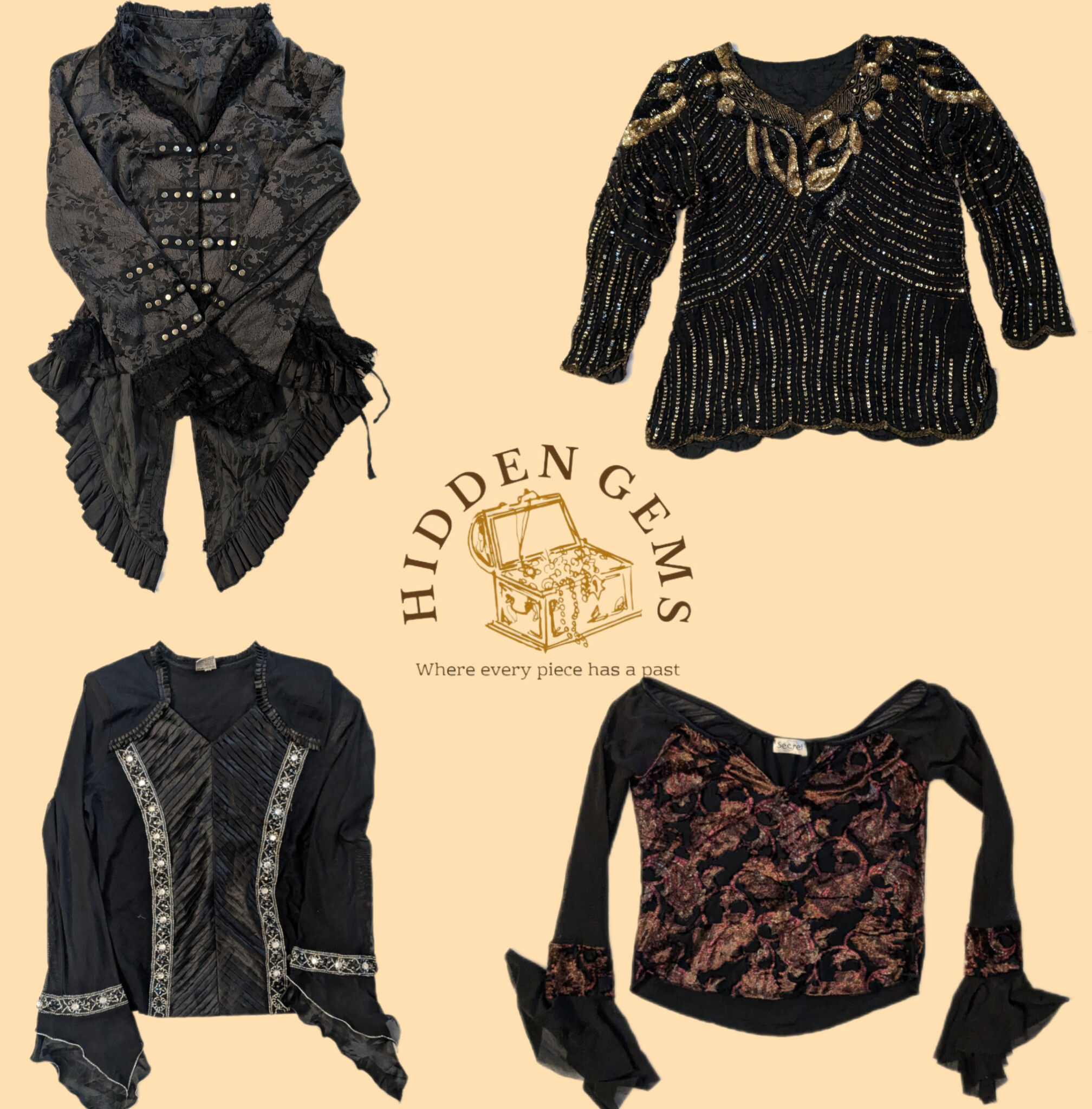 Top unici a maniche lunghe Y2K (HG-041)