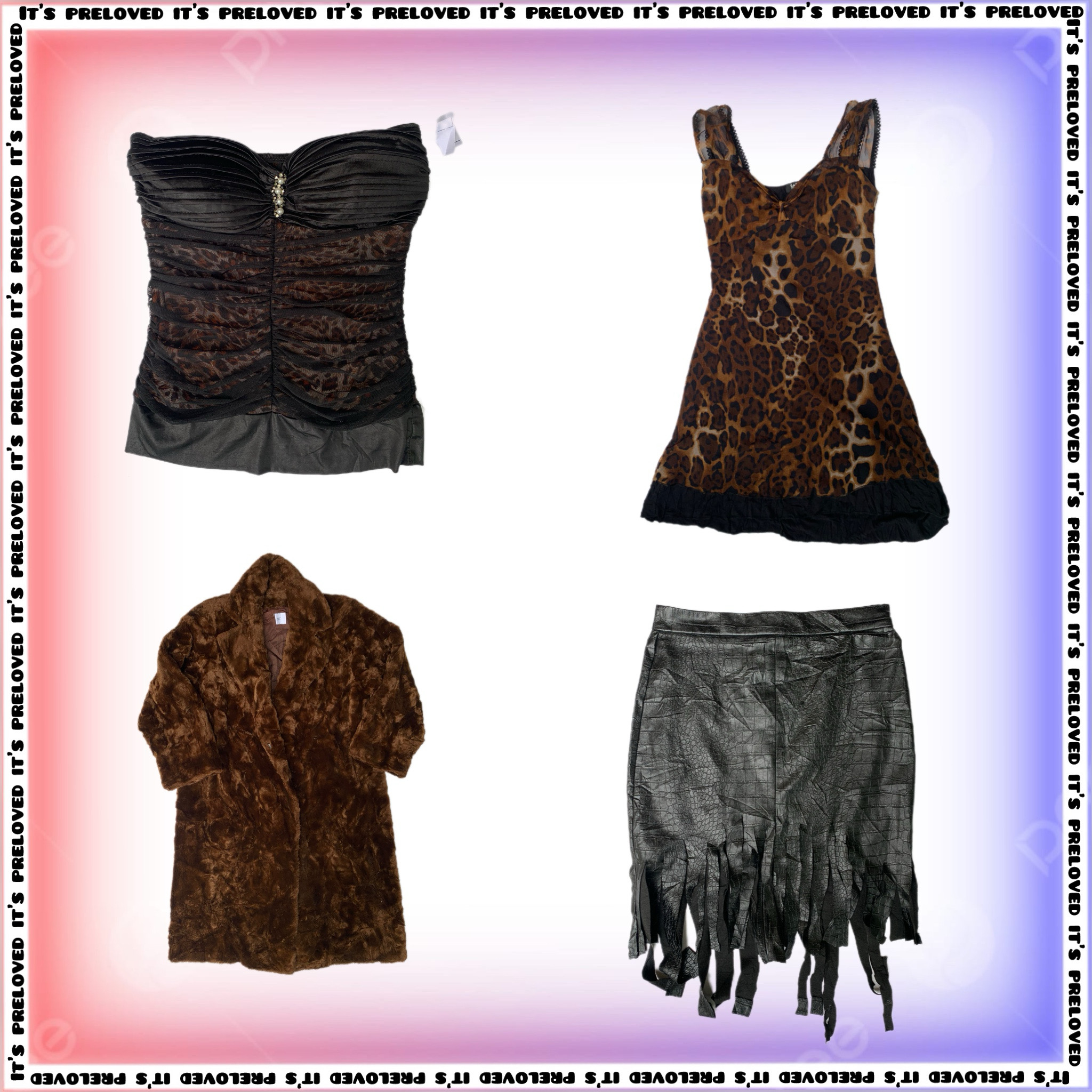 Mob Wife Set - coats, tops, dresses, skirts (SS-1123)
