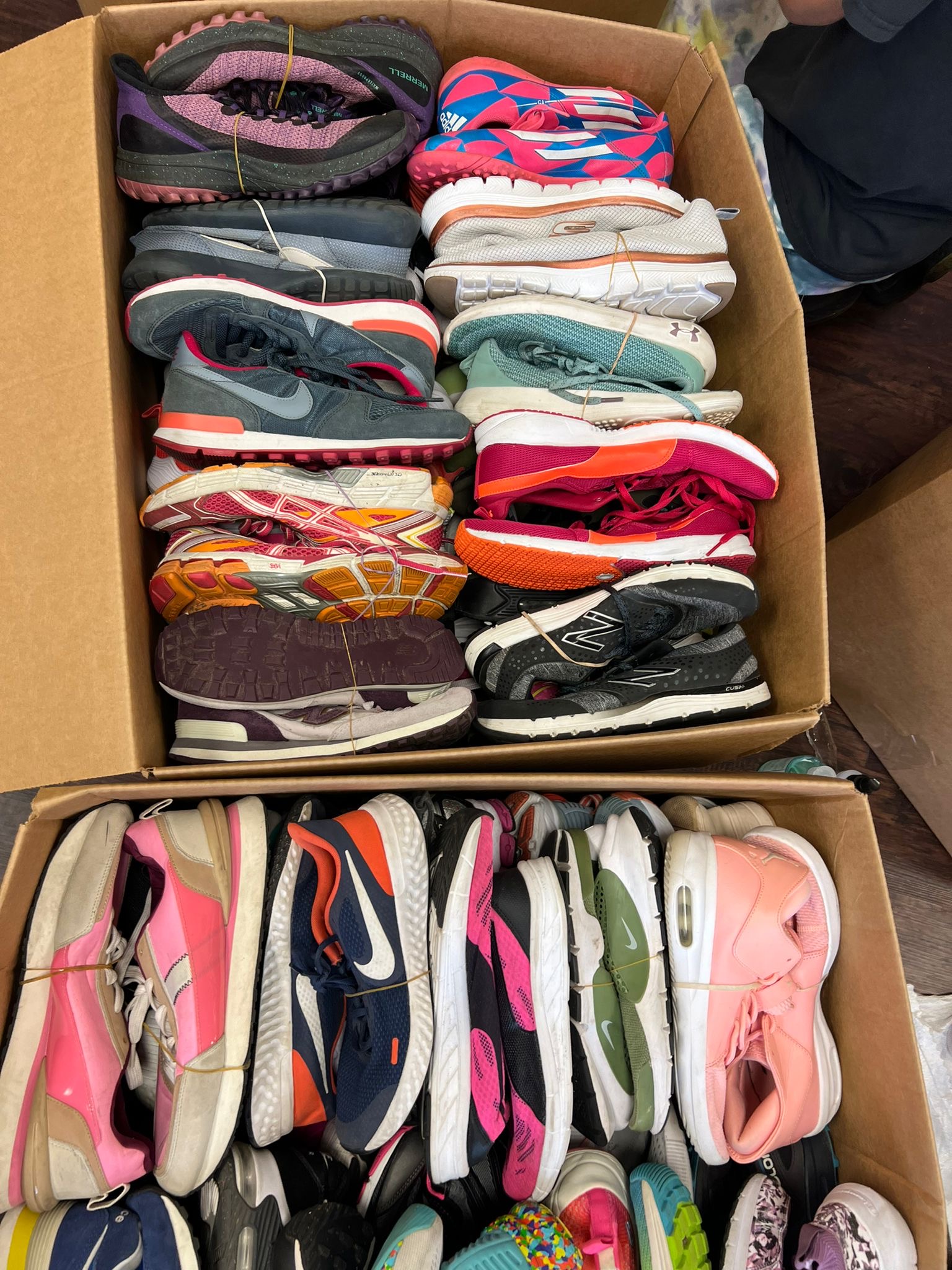 Athletic shoes branded