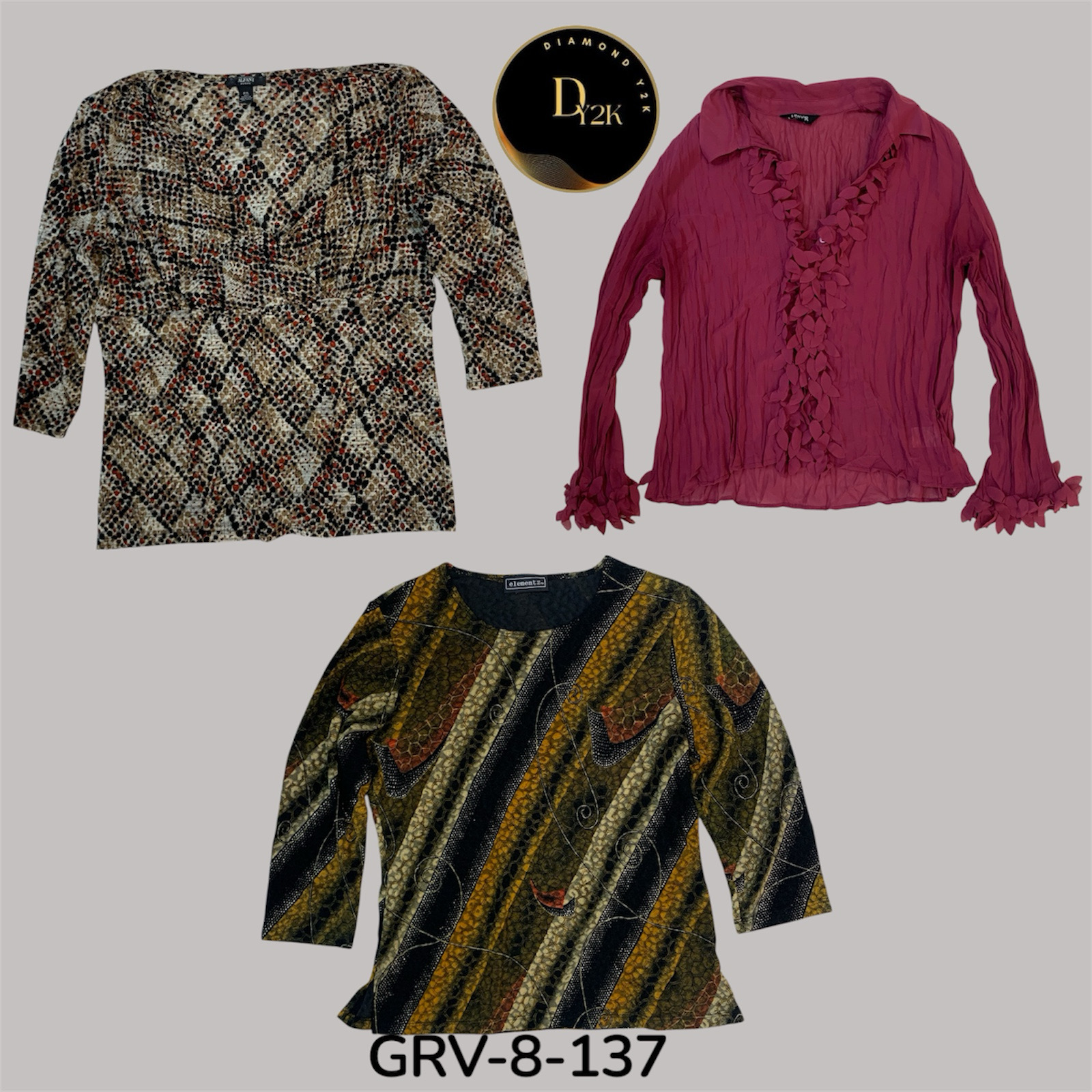 Blouse à manches longues Y2k (GRV-8-137)