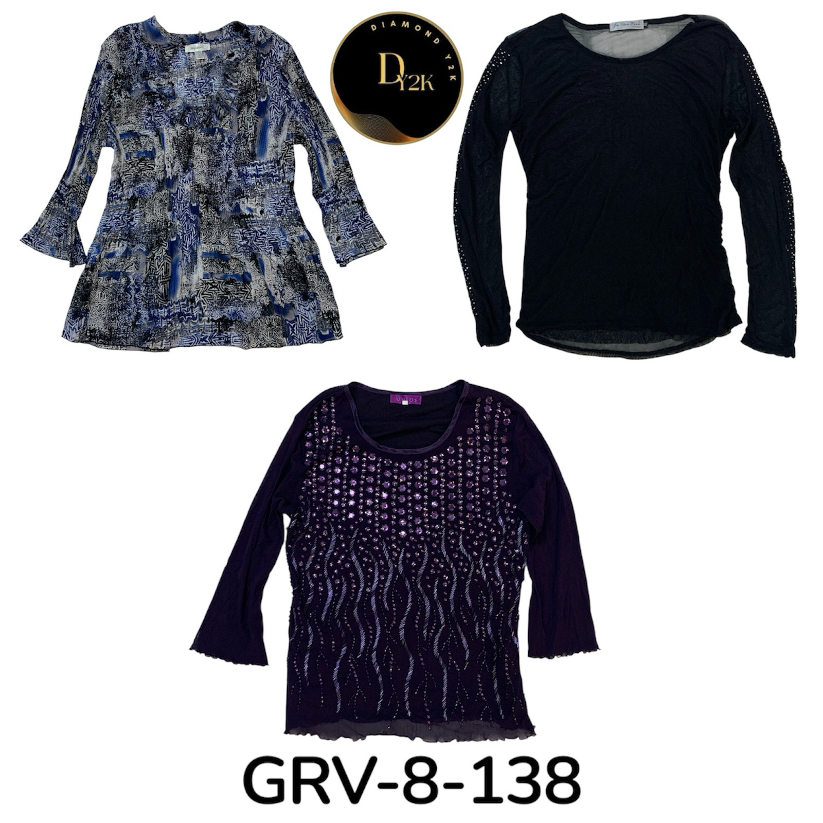 Y2K long sleeve blouses (GRV-8-138)