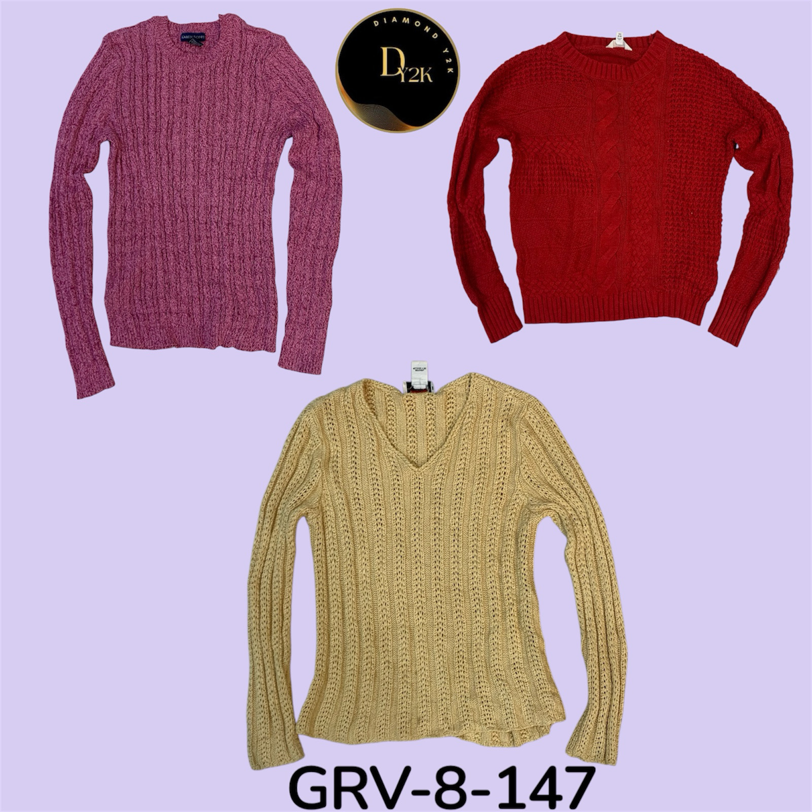 Cable knit sweater (GRV-8-147)