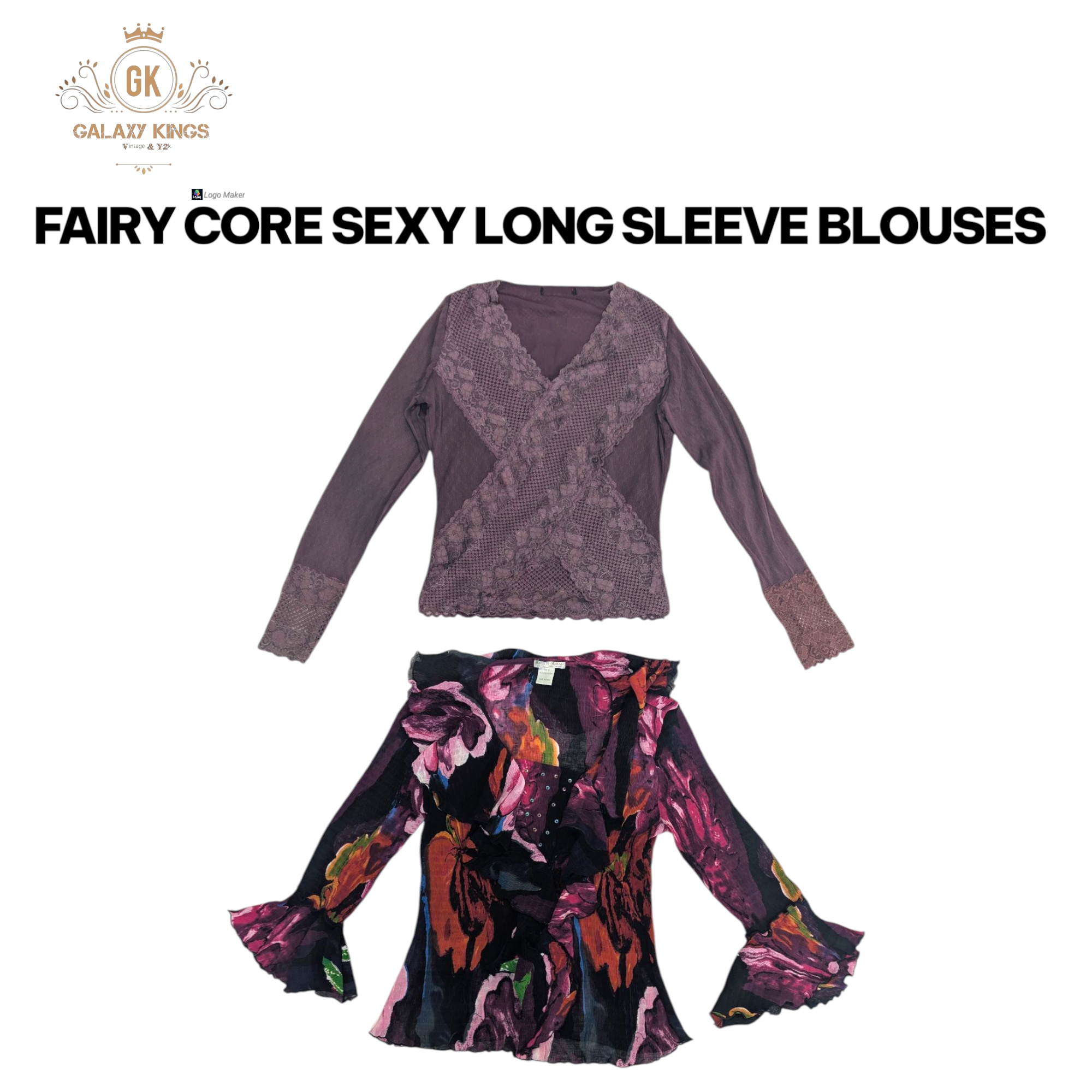 Fairy Core Sexy long Sleeve Blouses