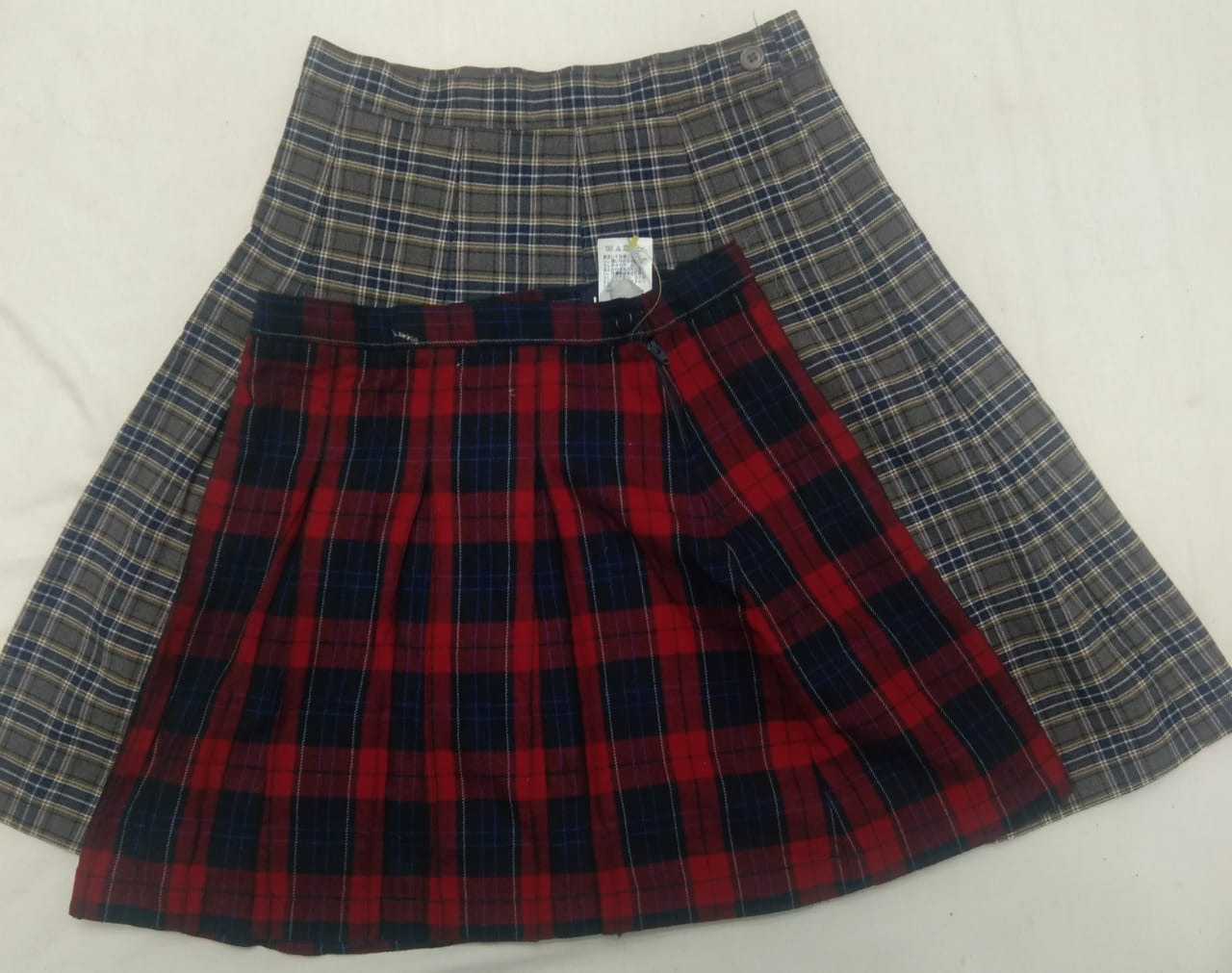 IQ0425 Y2k Pattern mini Flowy skir