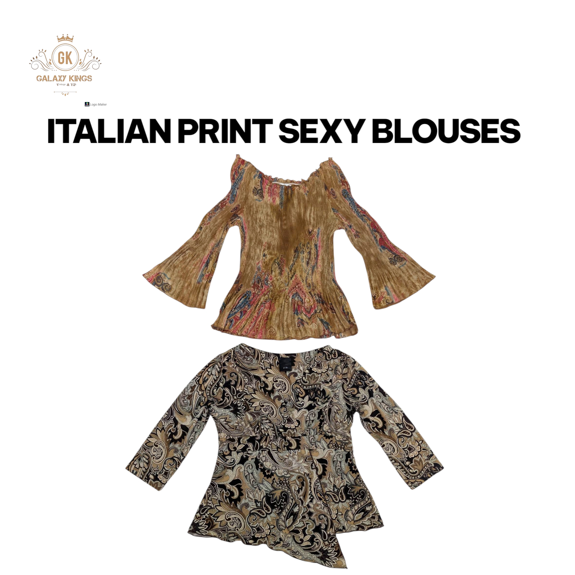 Blusas Sexy com Estampa Italiana