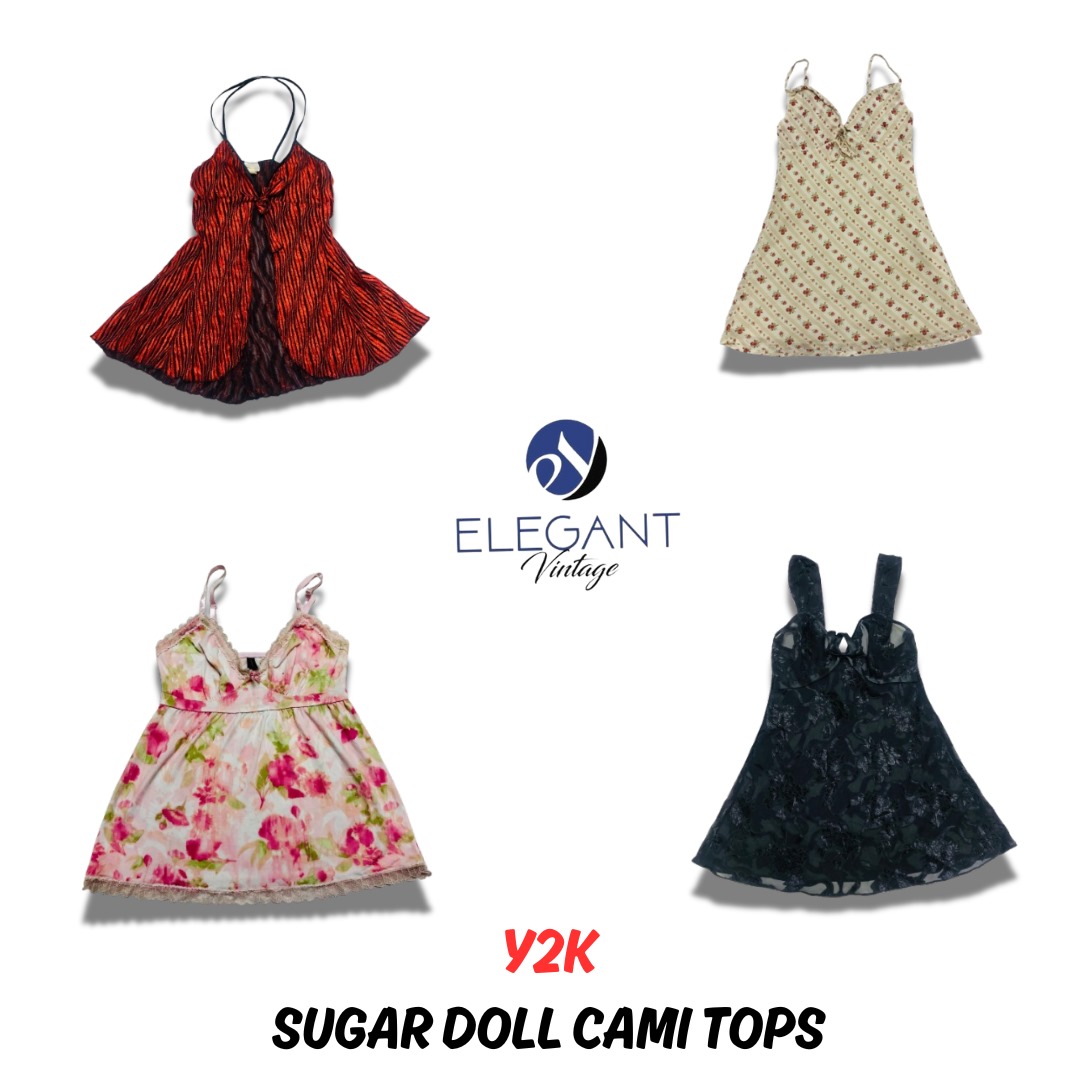 Y2K Sugar Doll Cami Tops - EV0819