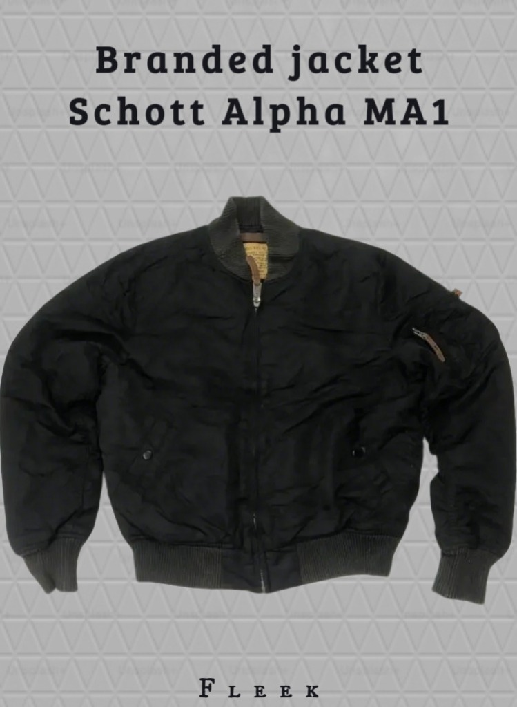 Branded jacket schott alpha MA1