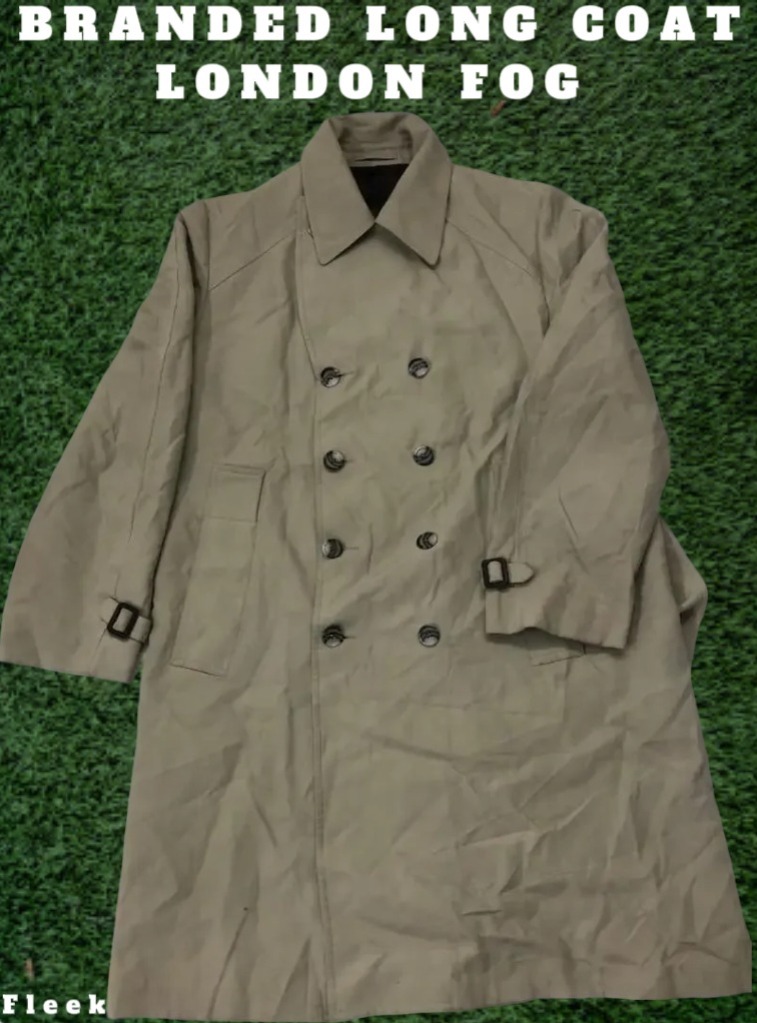 Branded London fog trench coat