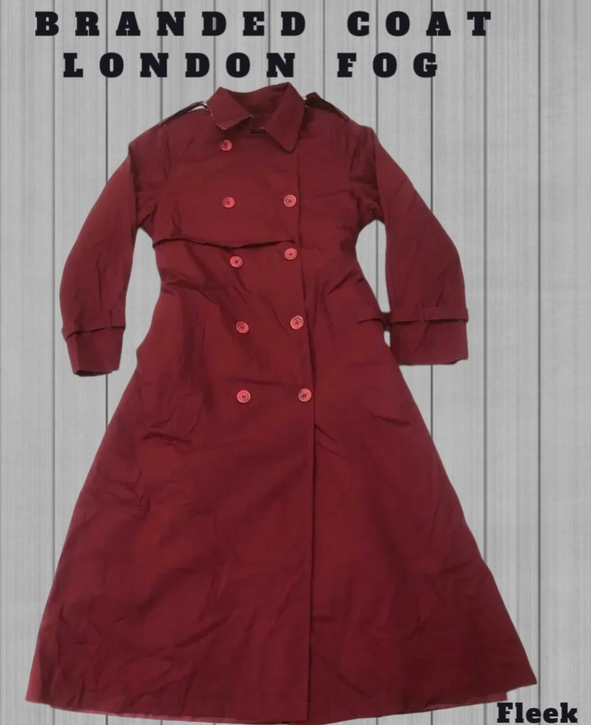 Branded London fog trench coat