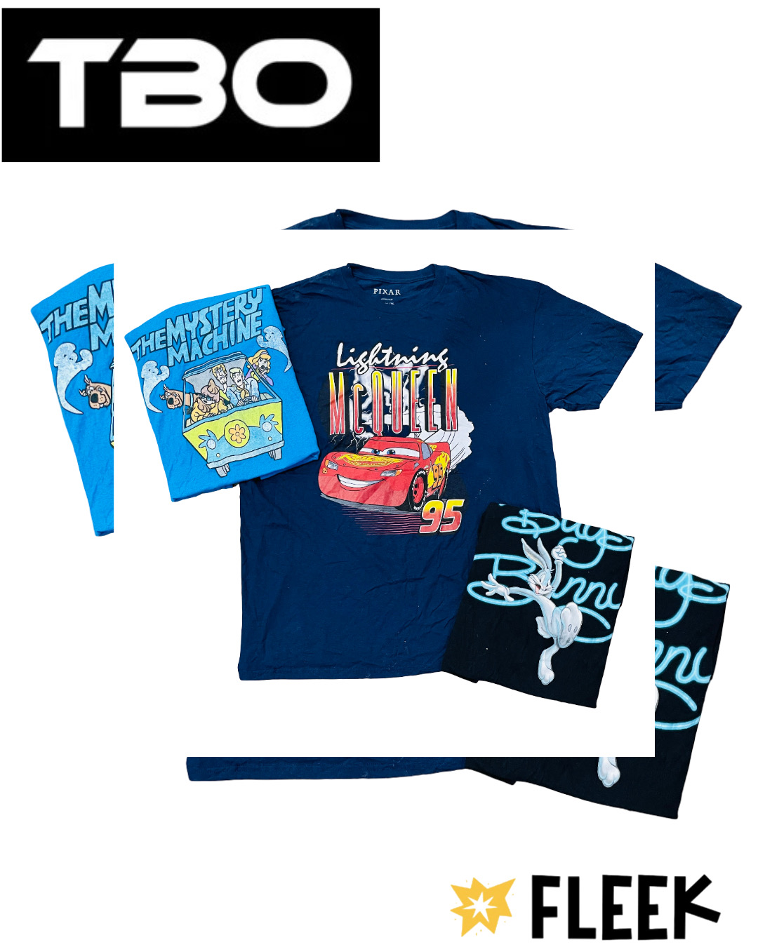 T-shirt con stampa di cartoni animati