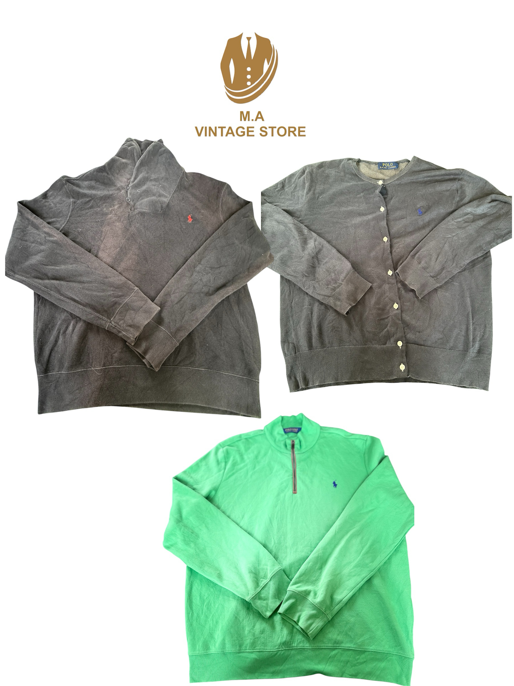 Maglioni con mezza zip e bottoni completi