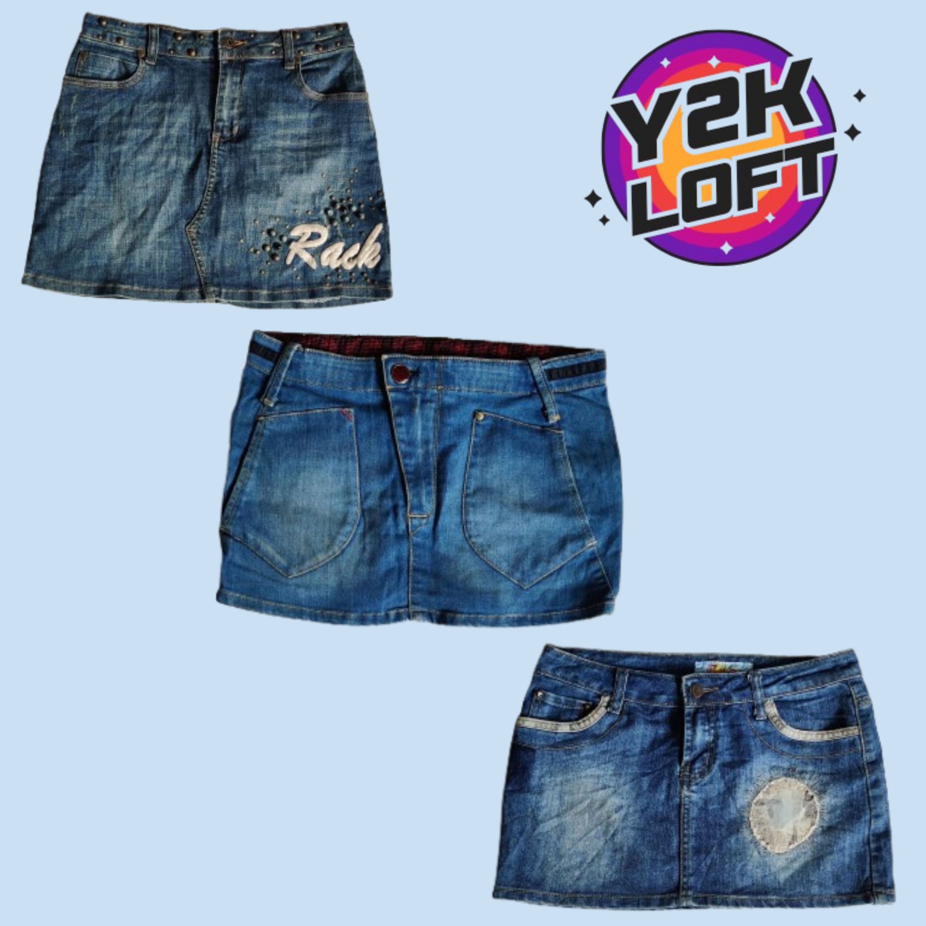 Y2K Bestseller Denim Mini Skirts