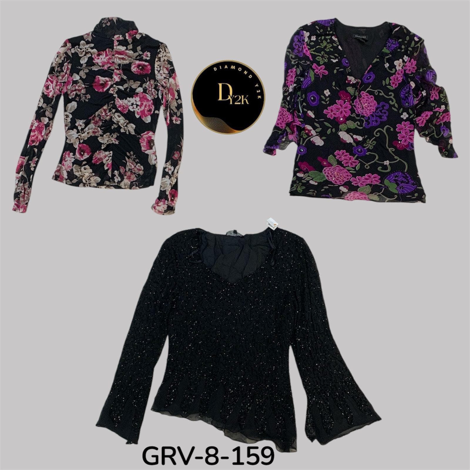 Y2k long sleeve blouse (GRV-8-159)