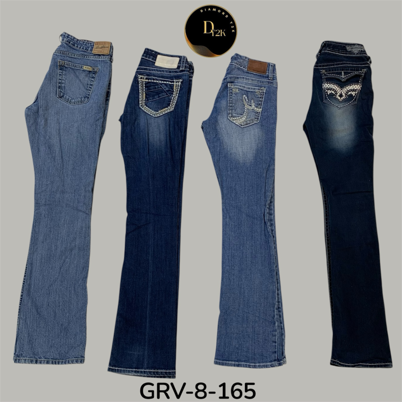 Y2k flared jeans (GRV-8-165)
