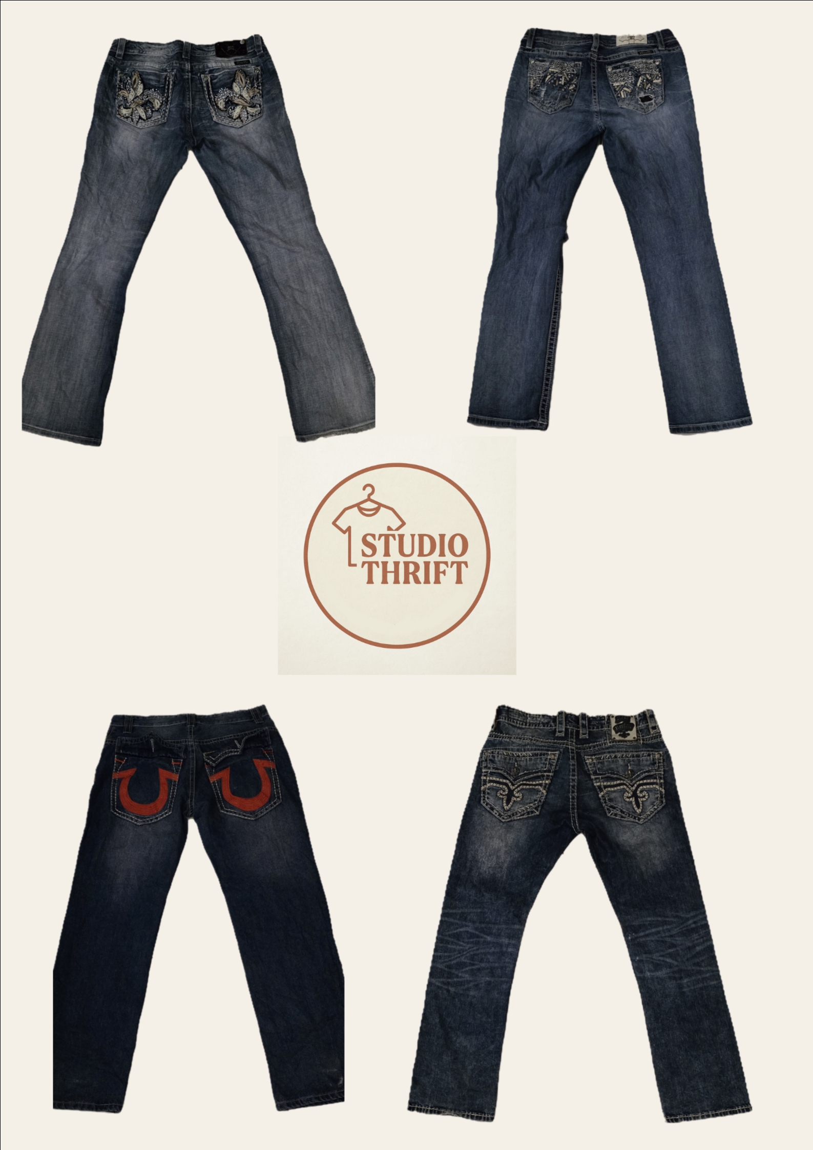 Miss Me/ True Religion/ Rock Revival Jeans