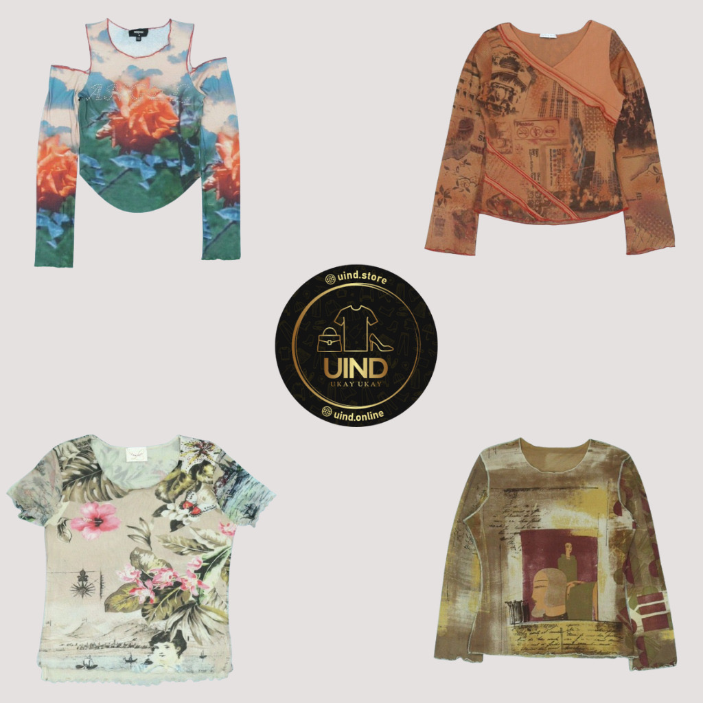 Y2K Grunge Fairies Mesh Tops