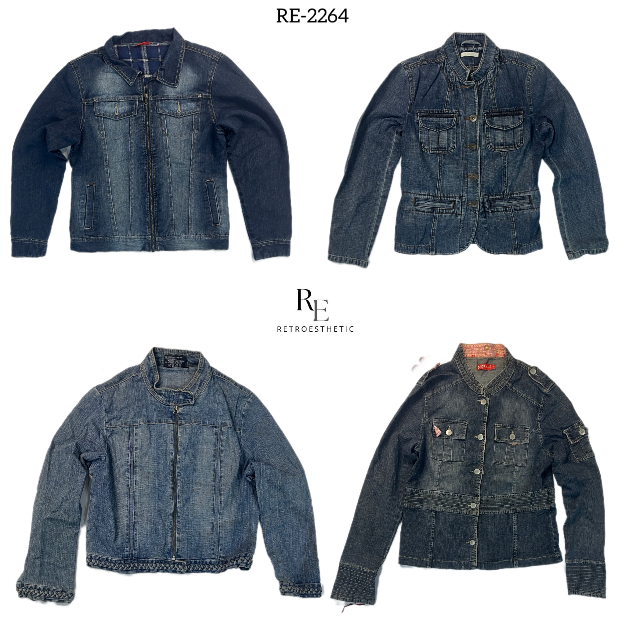 Y2K IT Girl Unique Denim Jackets (RE-2264)